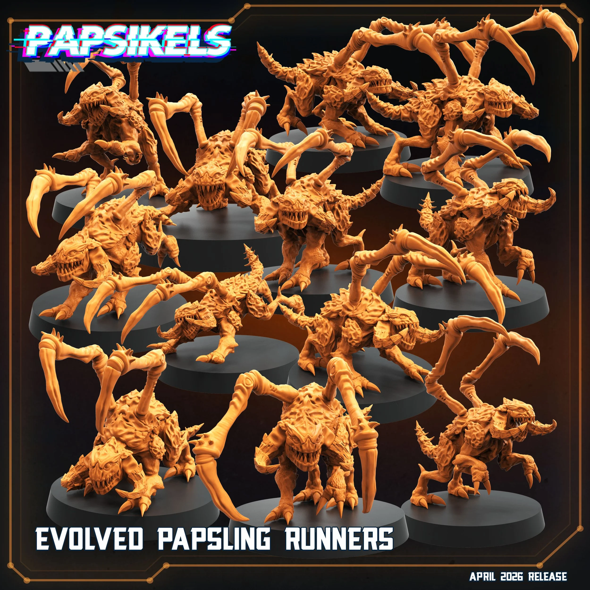 Evolved Papsling Runners - Papsikels - 32mm Scale
