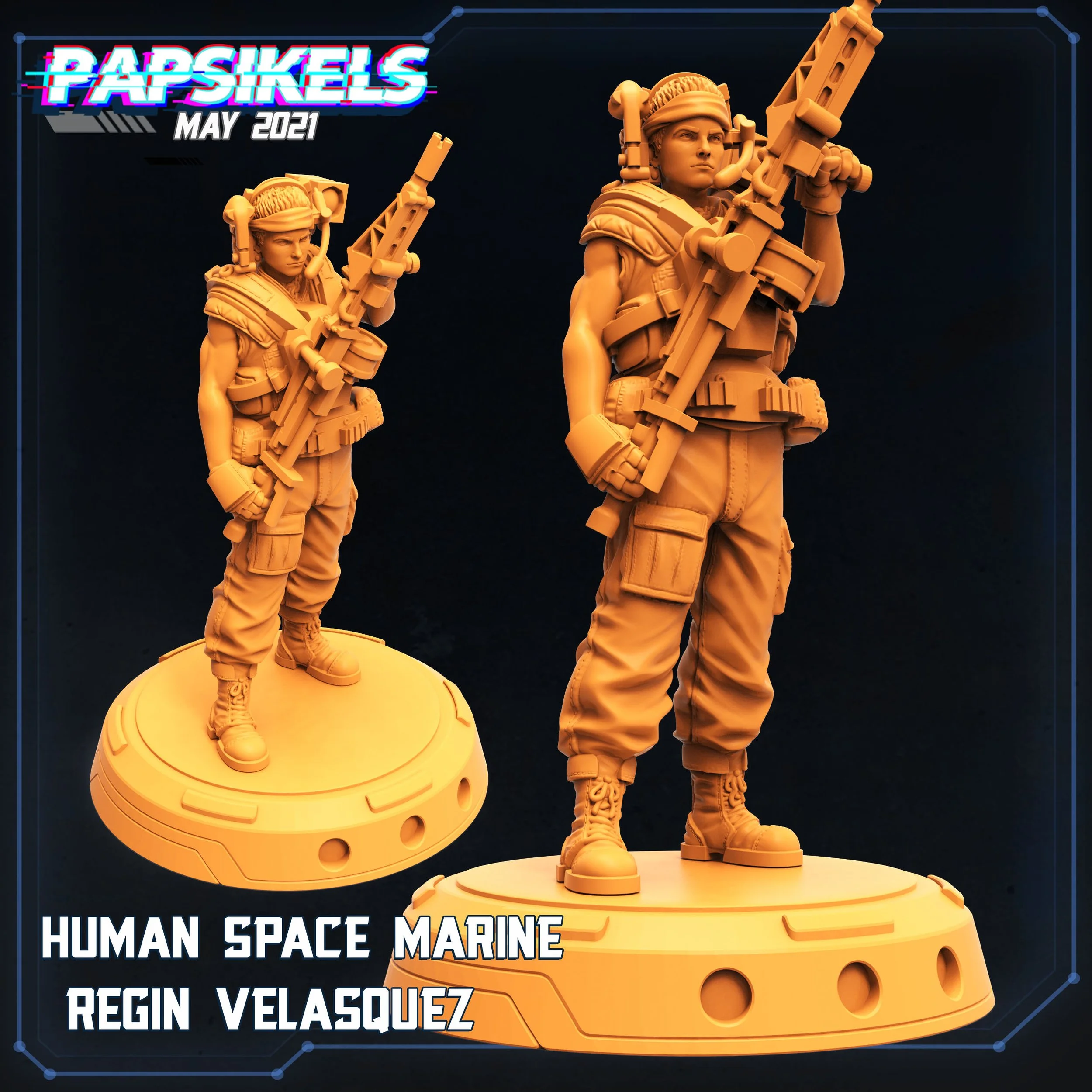 Regin Velasquez - Colony Marines - 32mm scale