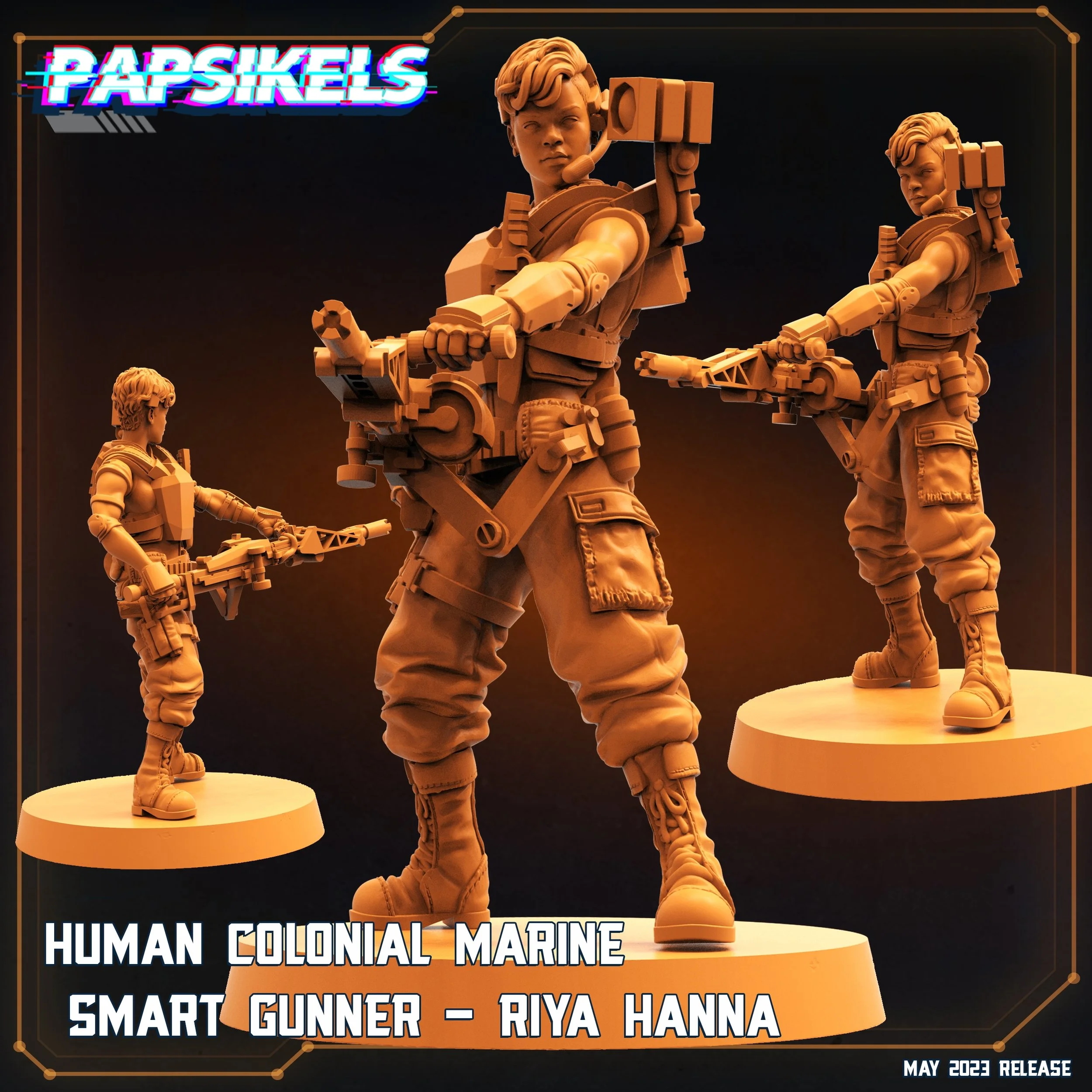 Smart Gunner Riya Hanna - Colony Marines - 32mm scale