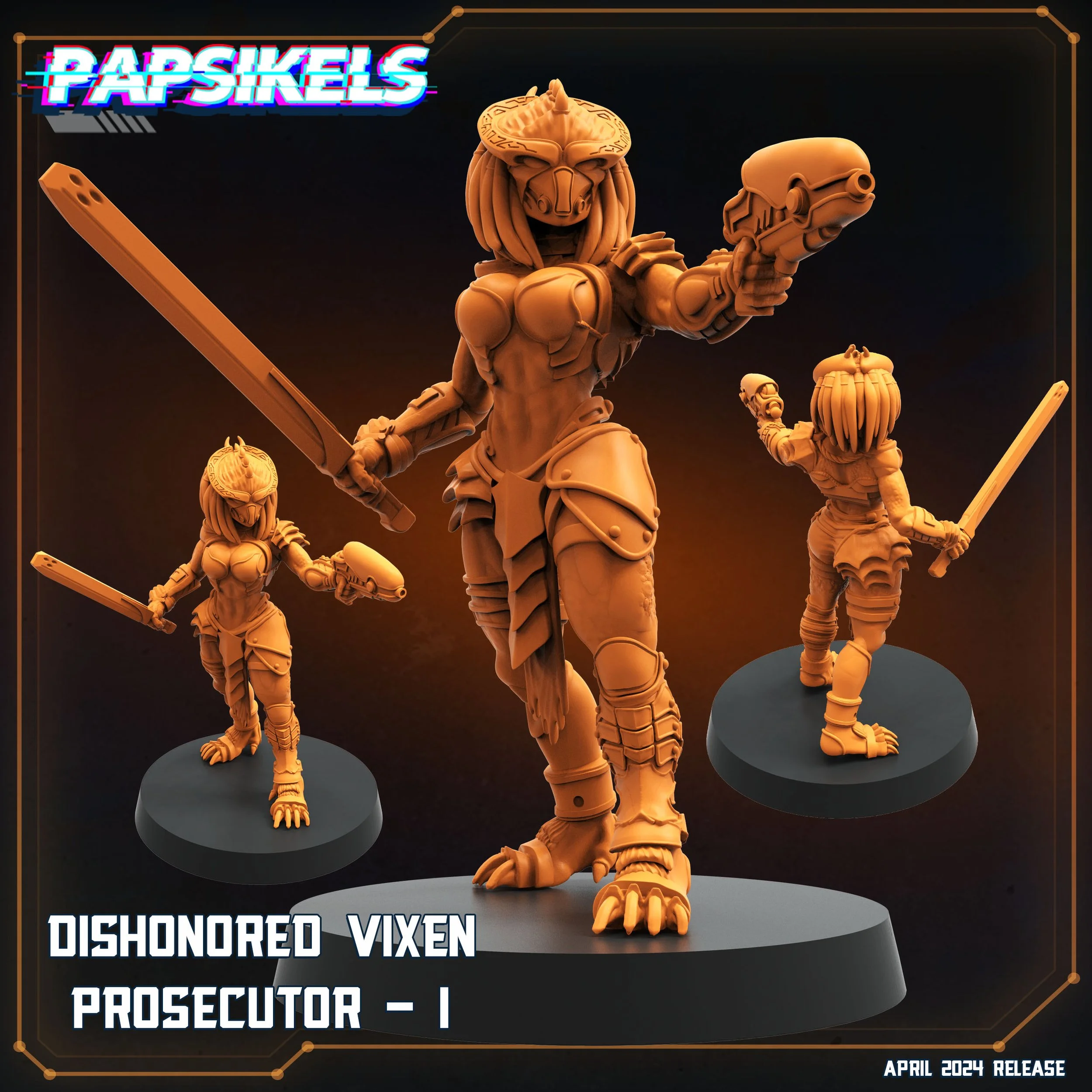 Dishonoured Vixen Prosecutor I  - 32mm scale