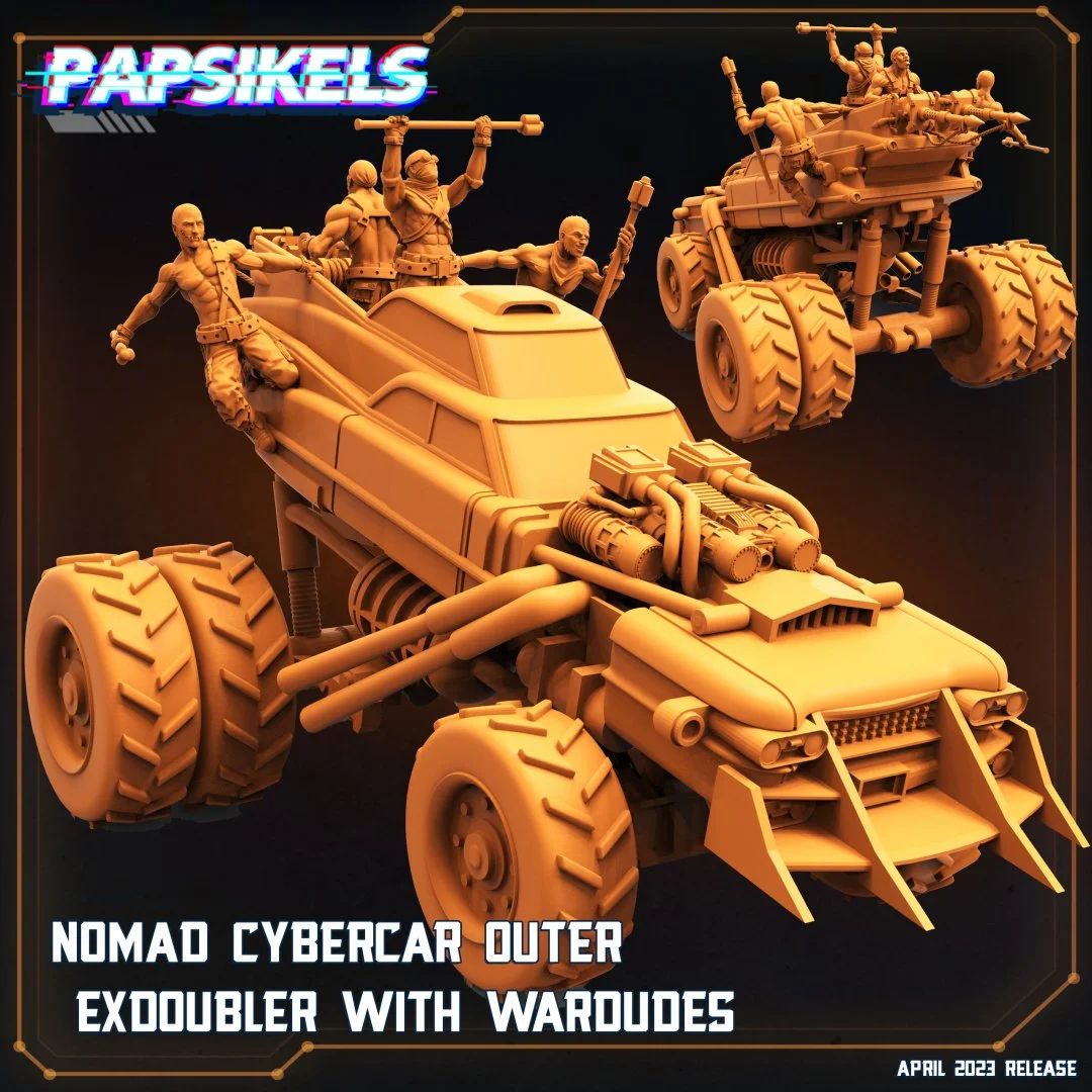 Nomad Cybercutor Exdoubler - Vehicle - Post Apoc - 28mm scale