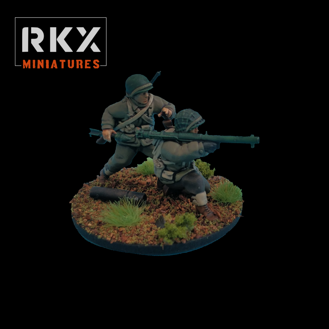 Bazooka Team (2 man) | US Army | RKX Miniatures | 28MM 1/56