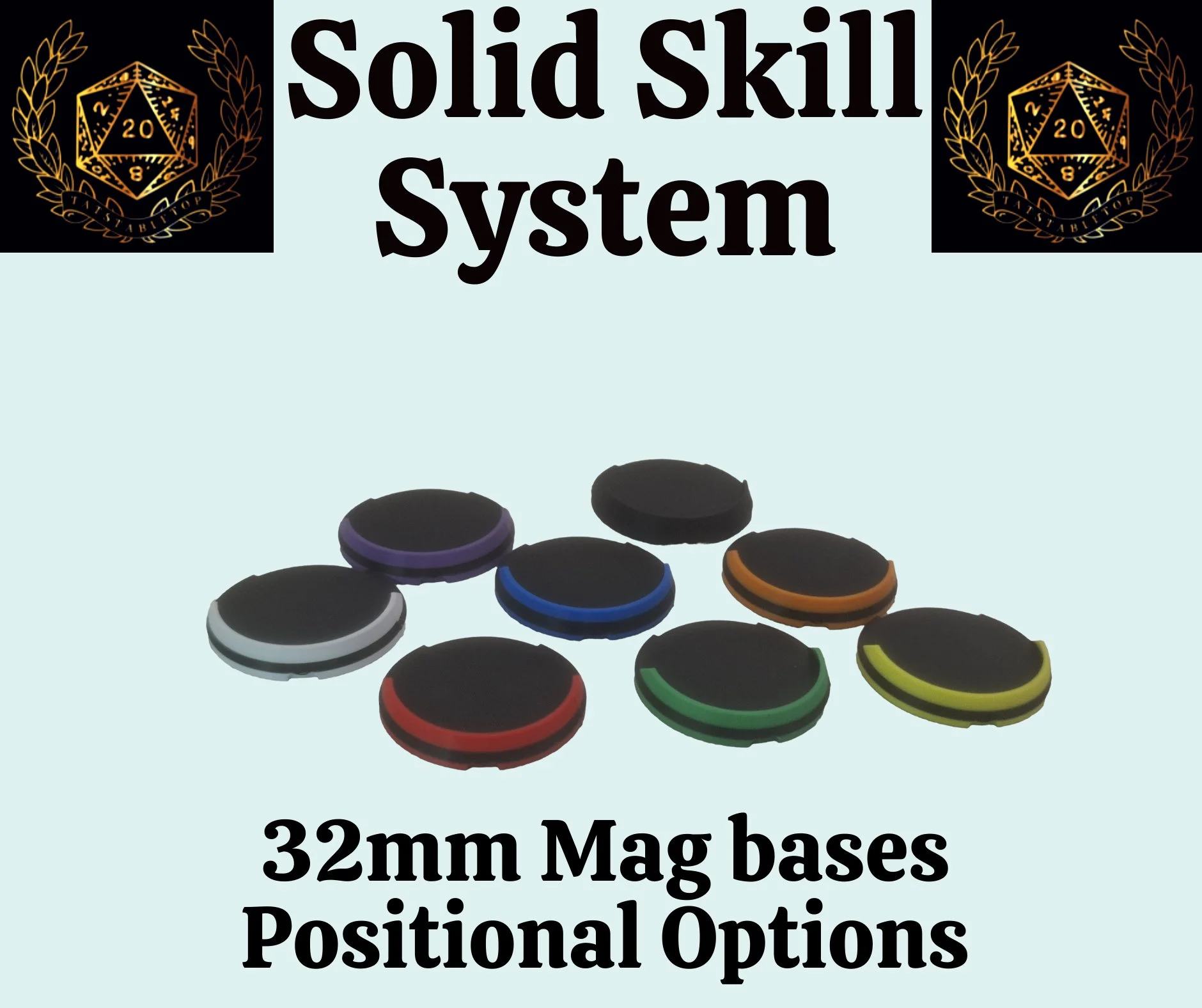 Positional Mag Bases - Solid Skill System - Tatstabletop