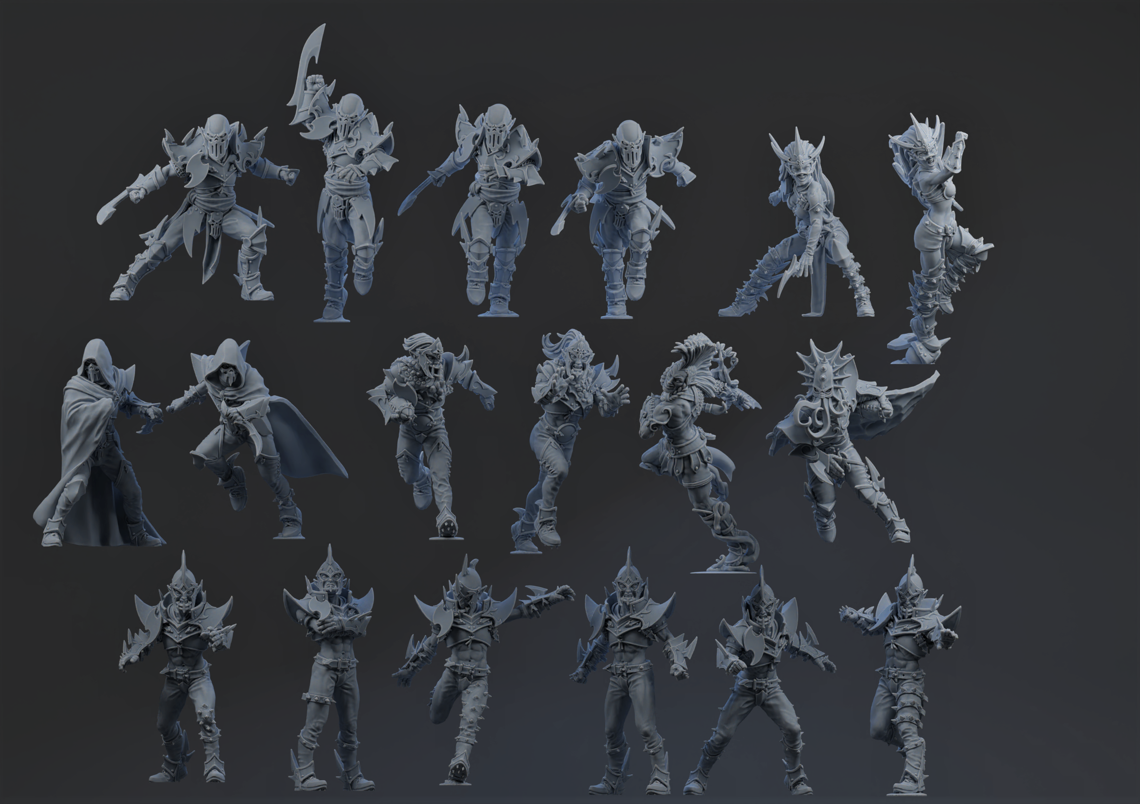 Darkest Elven FULL Team | Fantasy Footy | Brutefun | 2025 scale