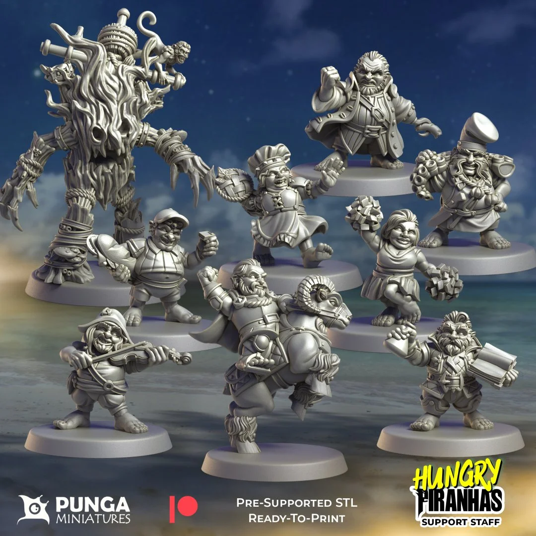 Hungry Piranhas | Half Men | Fantasy Footy | Punga Miniatures | 2025 scale