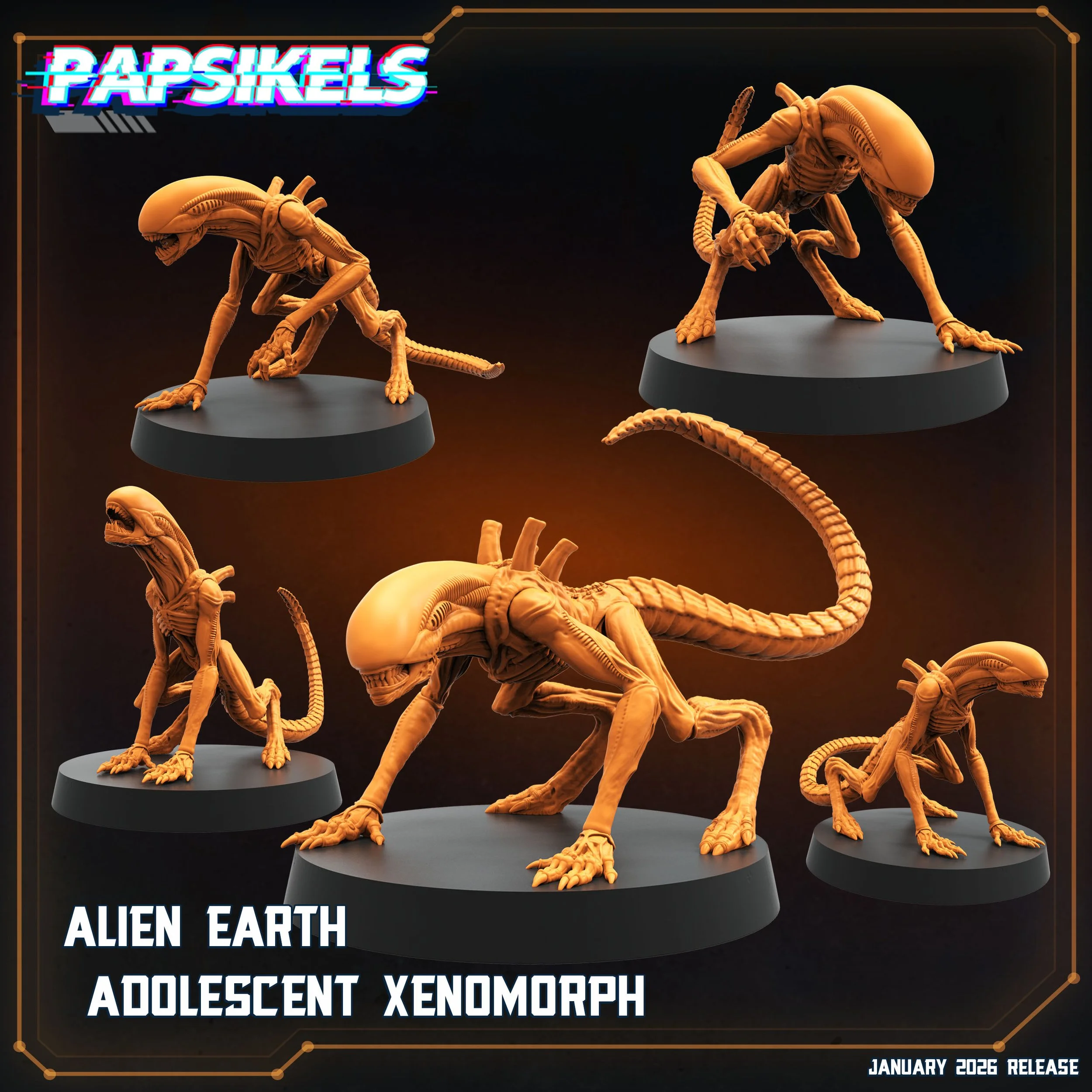 Alien Earth Xenomorph Adolescent - Xenos - 32mm scale