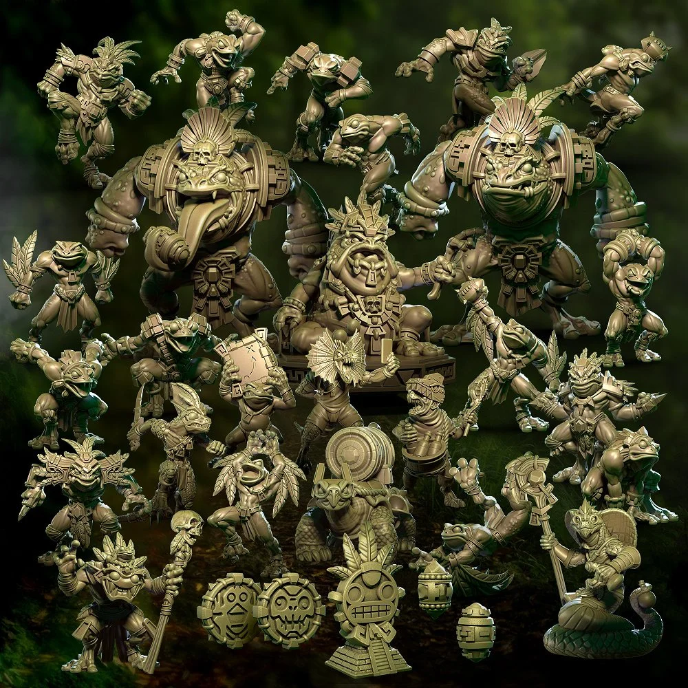 Jungle Avengers | Frog Squad | Fantasy Footy | Punga Miniatures | 2025 scale