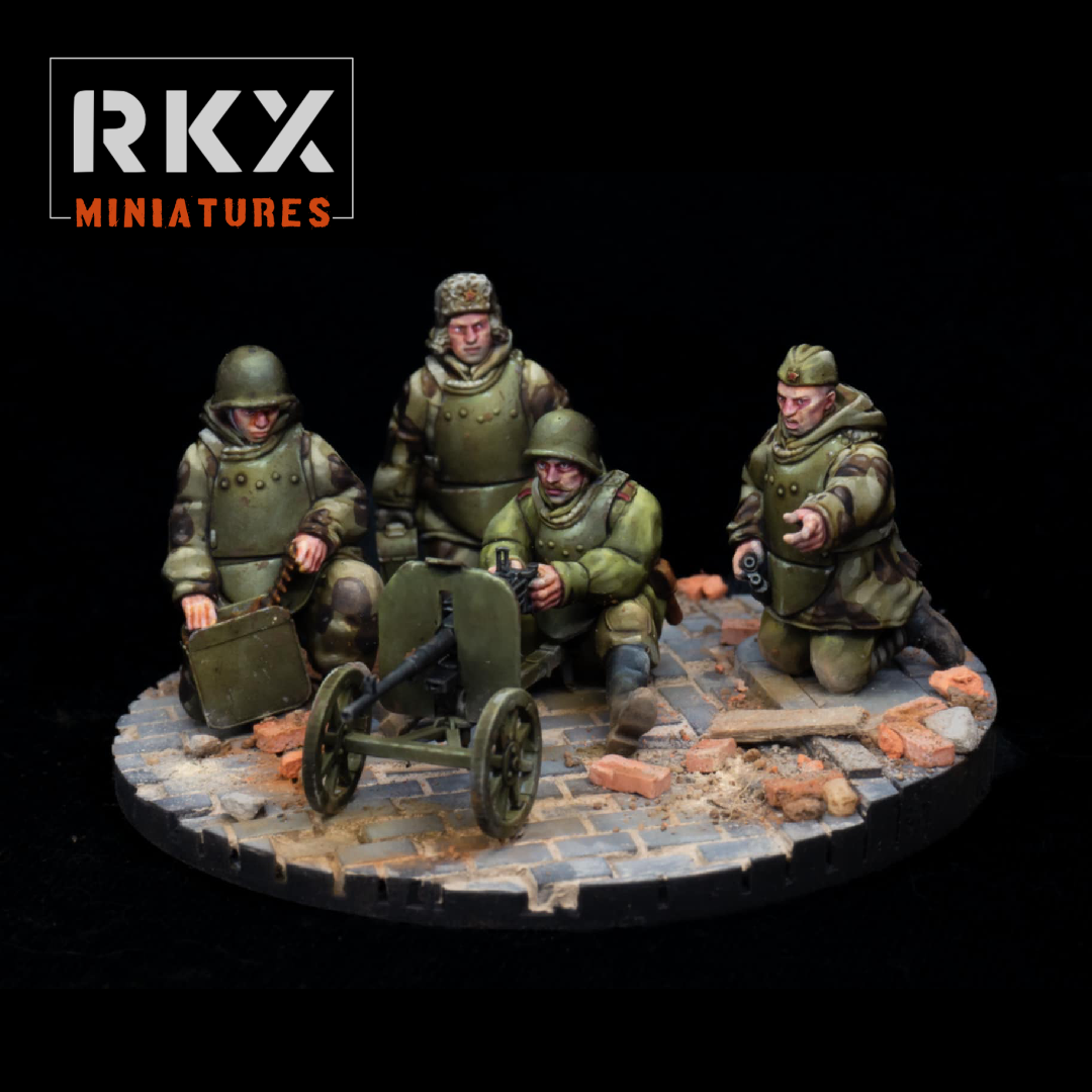 SG43 Team | Soviet Engineers | RKX Miniatures | 28MM 1/56