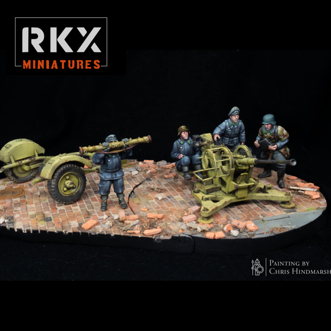 FLAK 38 | full team | Fallschrimjager | RKX Miniatures | 28MM 1/56