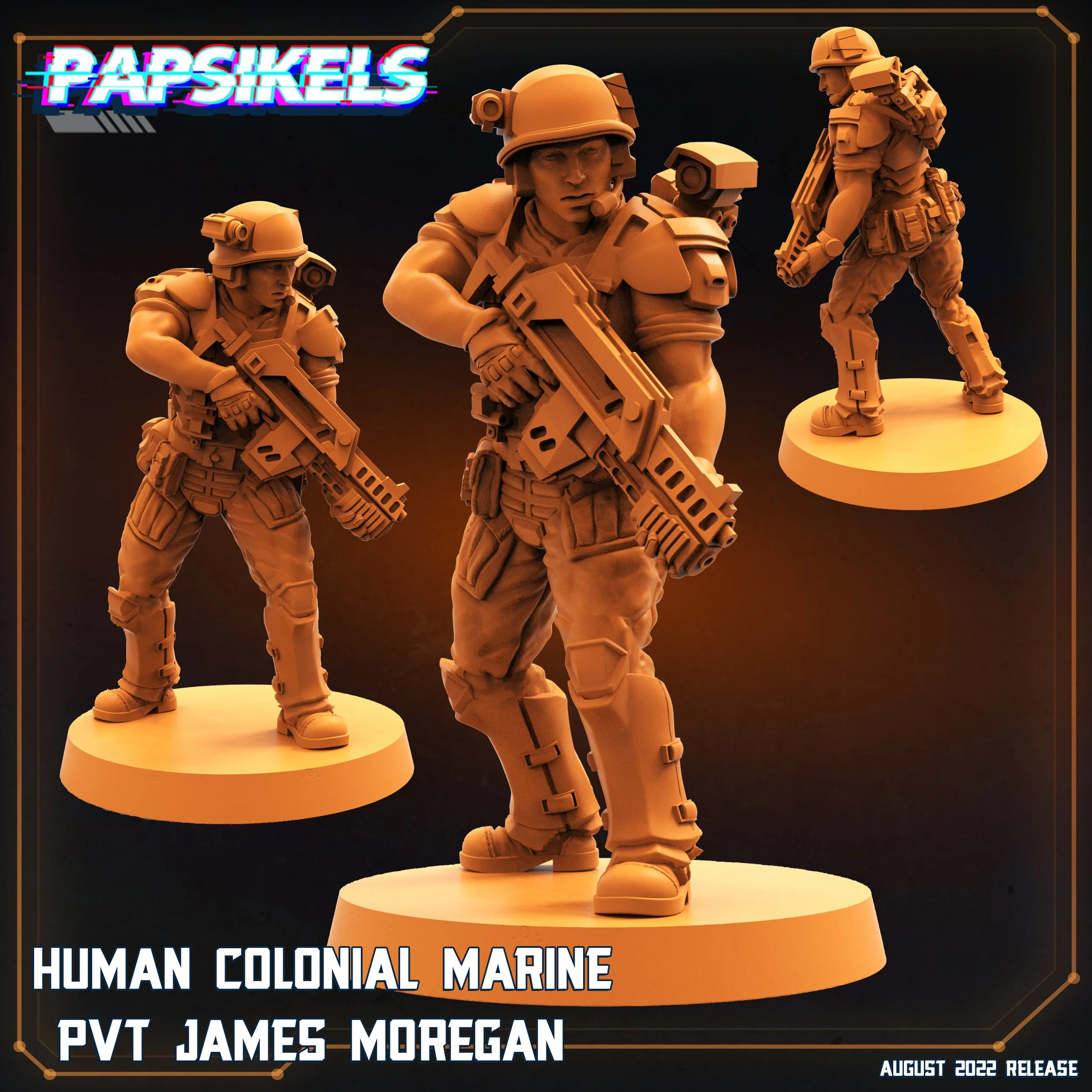PVT James Moregan - Colony Marines - 32mm scale