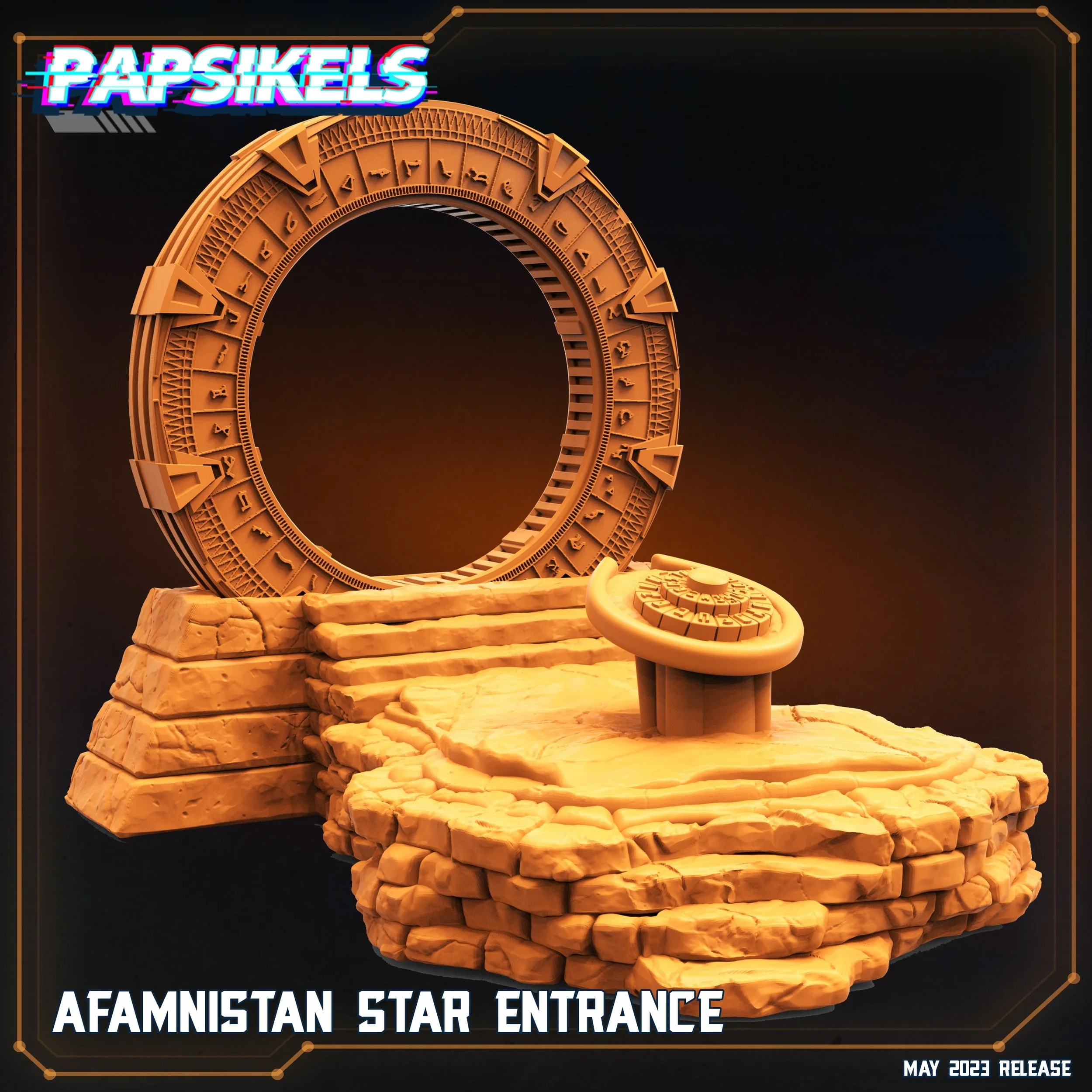 Afamnistan Star Entrance Kit - Terrain - Papsikels - 32mm Scale