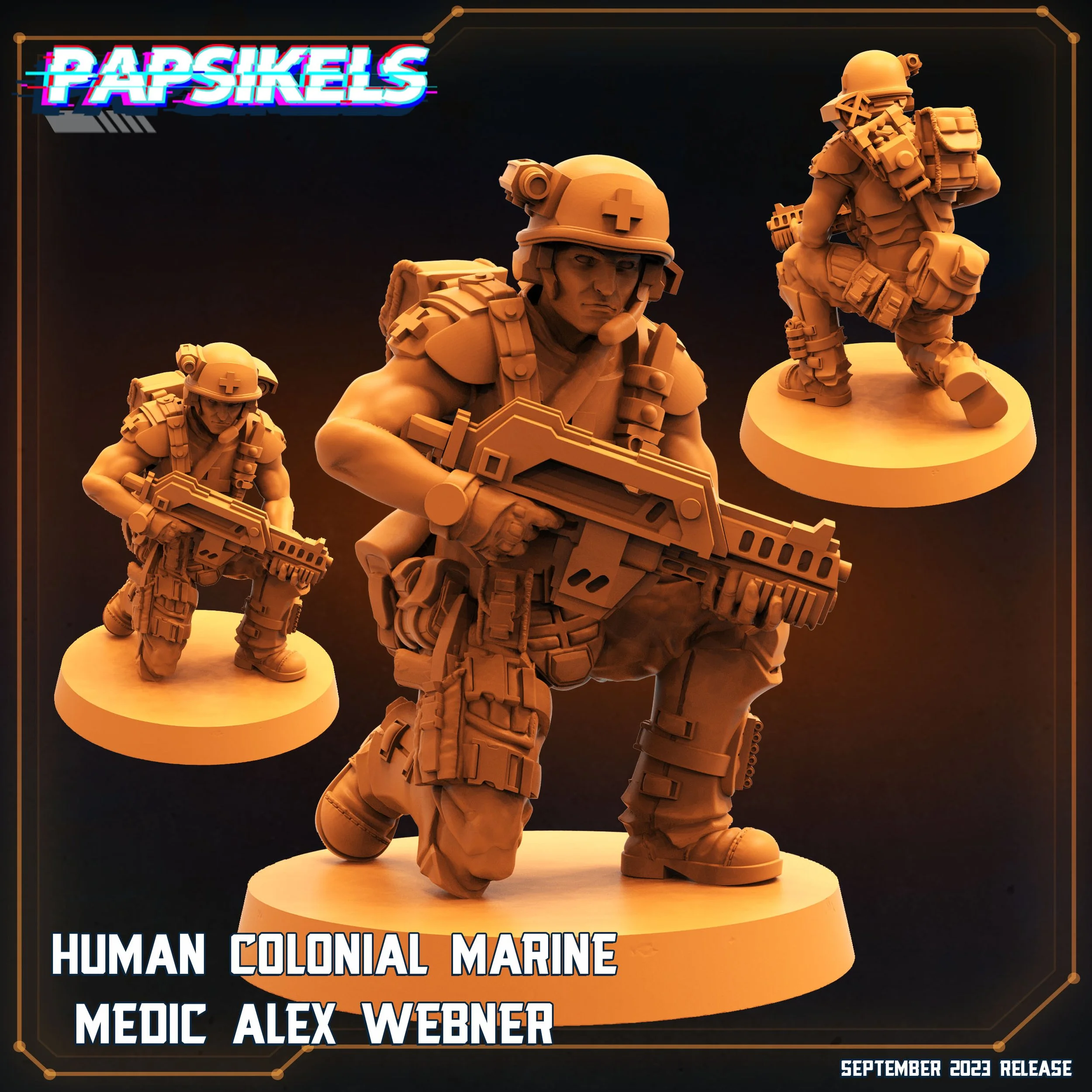 Medic Alex Webner - Colony Marines - 32mm scale