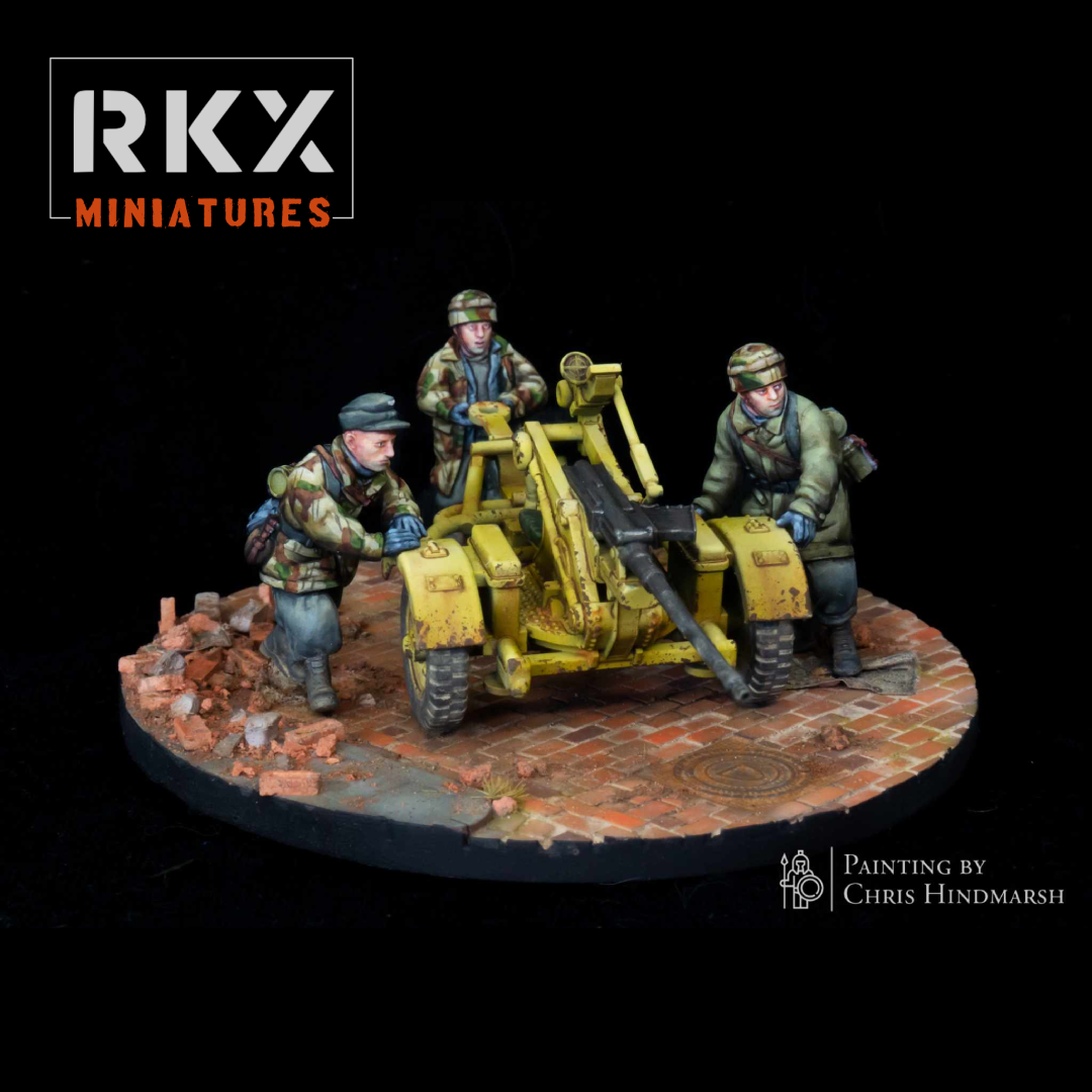 Flak 30 Weapon Team  | Fallschrimjager | RKX Miniatures | 28MM 1/56