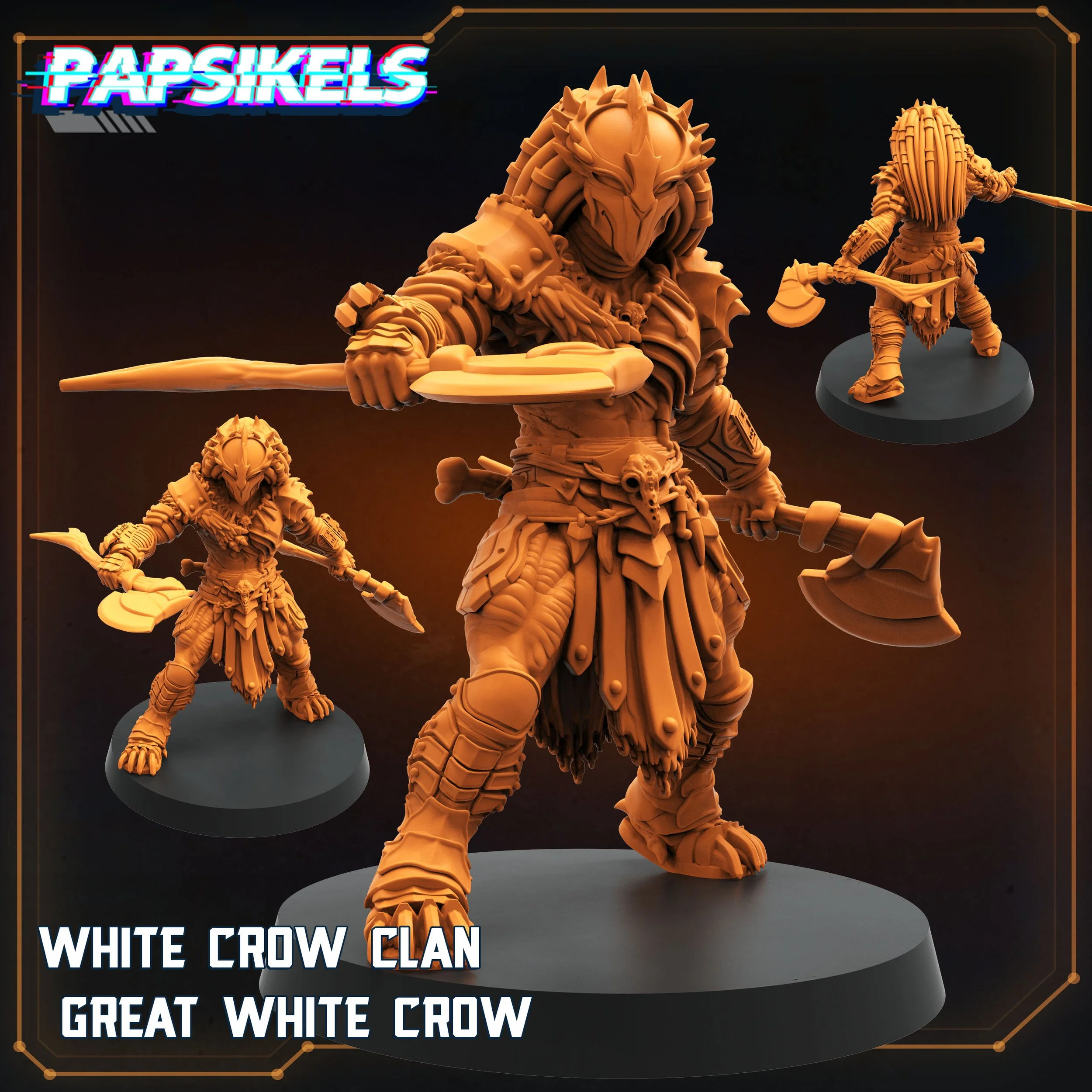 White Crow Clan Great White  - 32mm scale