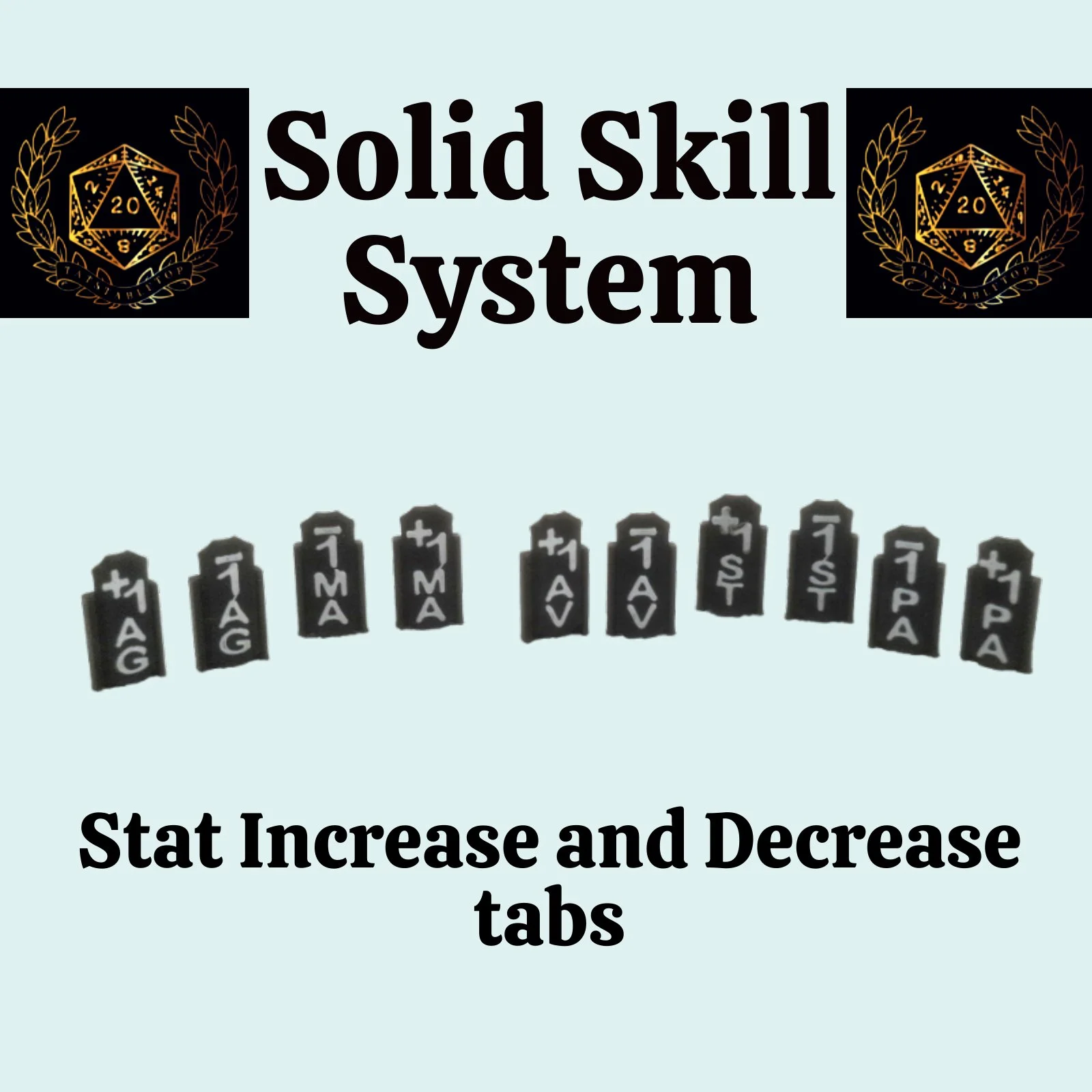 Stat Changes Tabs - Skill Tabs - Tatstabletop