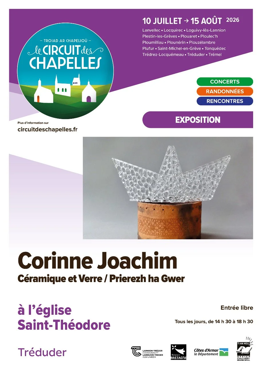 Affiche Corinne Joachim Circuit des chapelles en Trégor