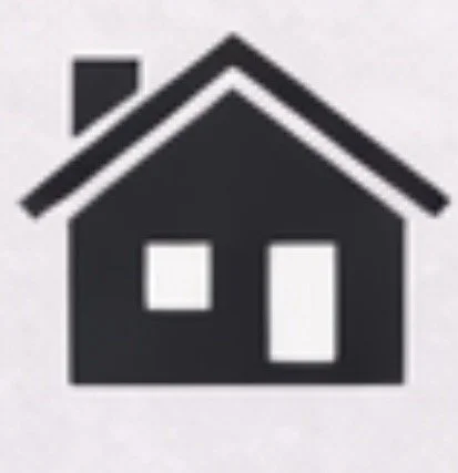 Icon of a house with a chimney, windows, and a pitched roof.