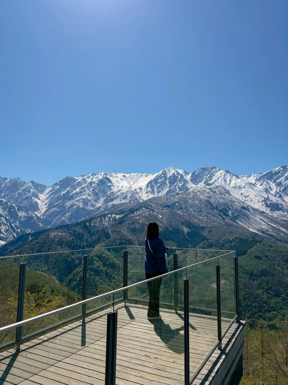 Panoramic Northern Alps view from Hakuba Iwatake