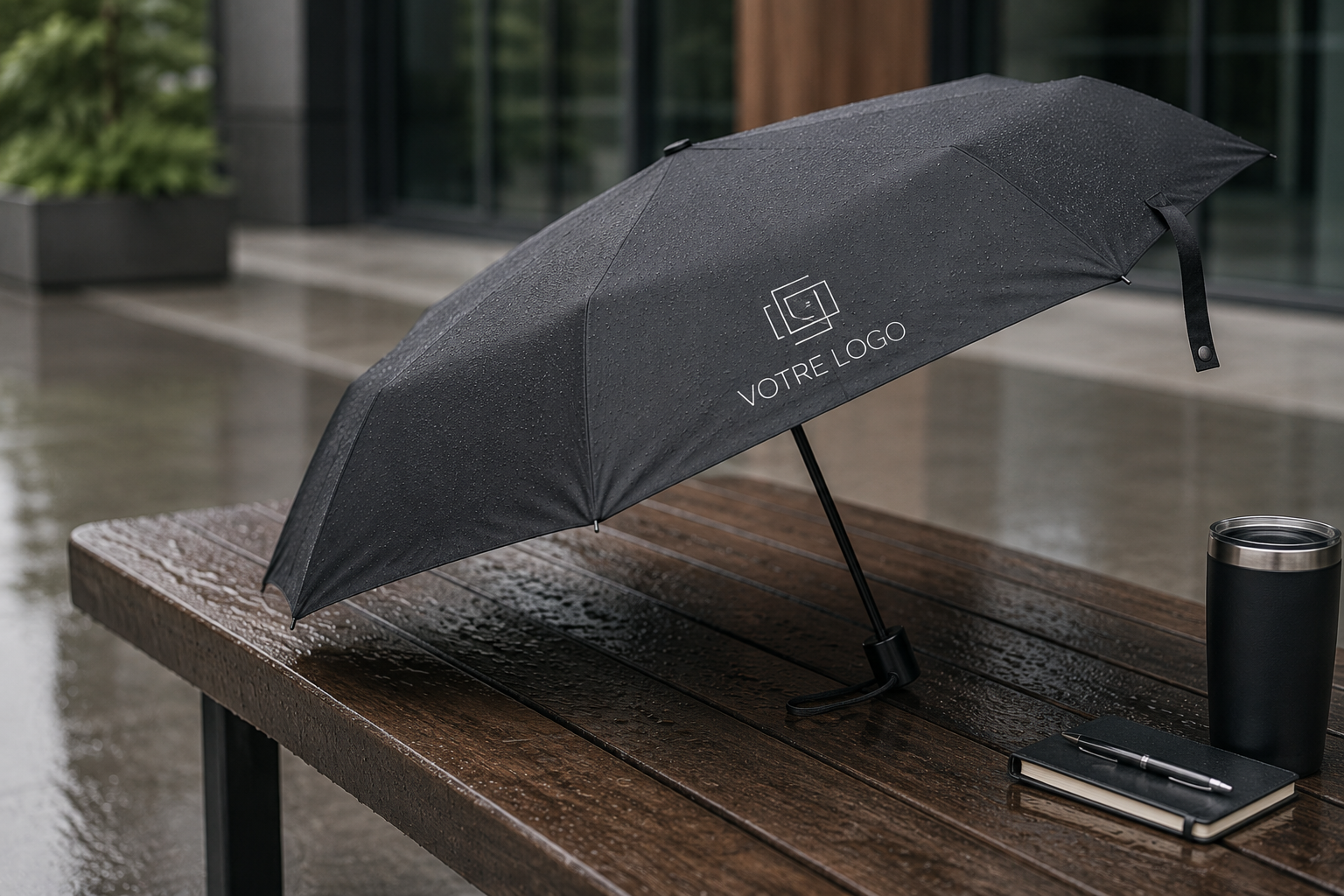Parapluie personnalisé avec logo : le cadeau corporate premium qui s'affiche à 360°