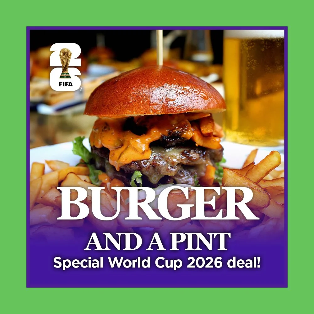 World Cup 2026 - Burger and a pint deal🏆
