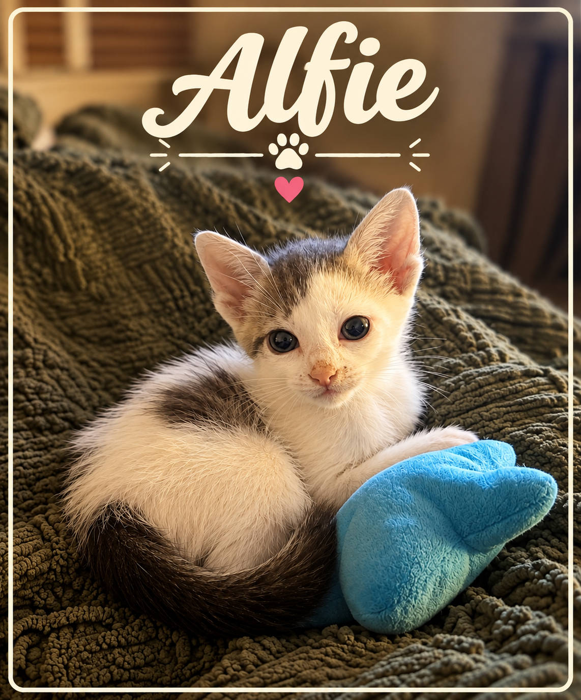 ### 🐾 Meet Alfie! 💙

Alfie may be tiny, but this little guy has a BIG personality and absolutely no problem making sure everyone knows it! 😂

This adorable little nugget is **spunky, adventurous, incredibly sweet, and VERY vocal about what he want