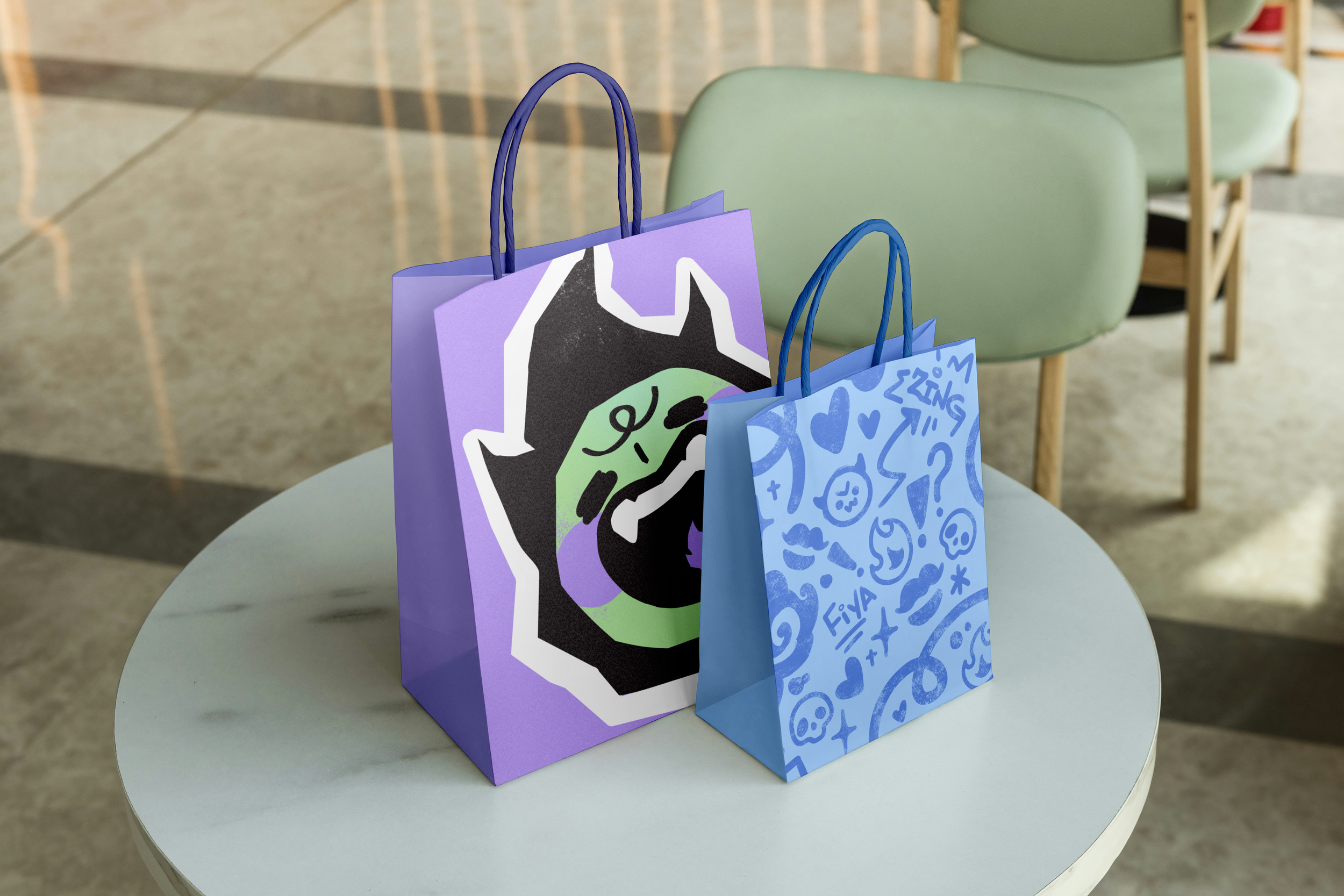 Free Two Shopping Bag PSD Mockups.png