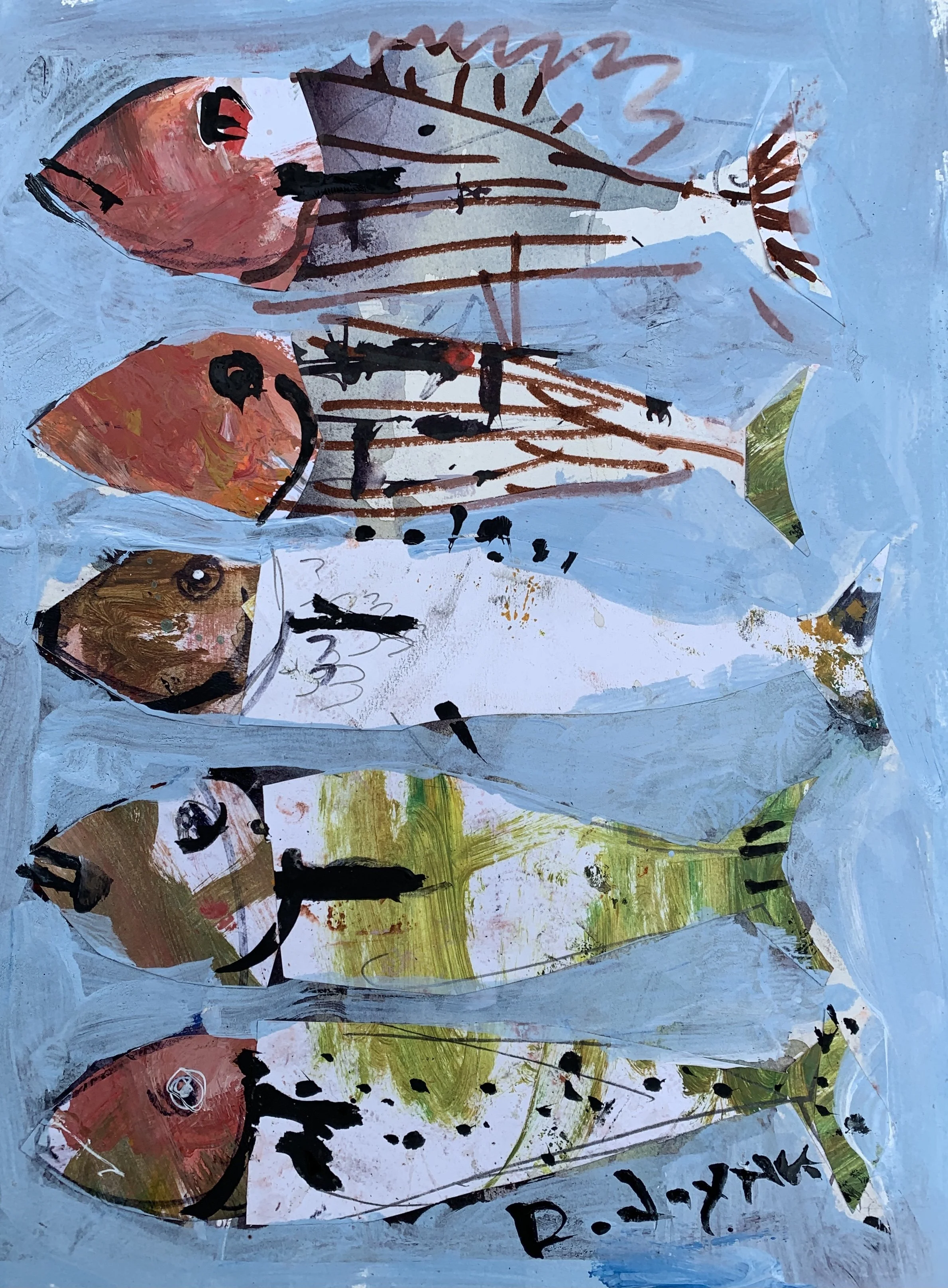 Mixed media animal drawing and painting course