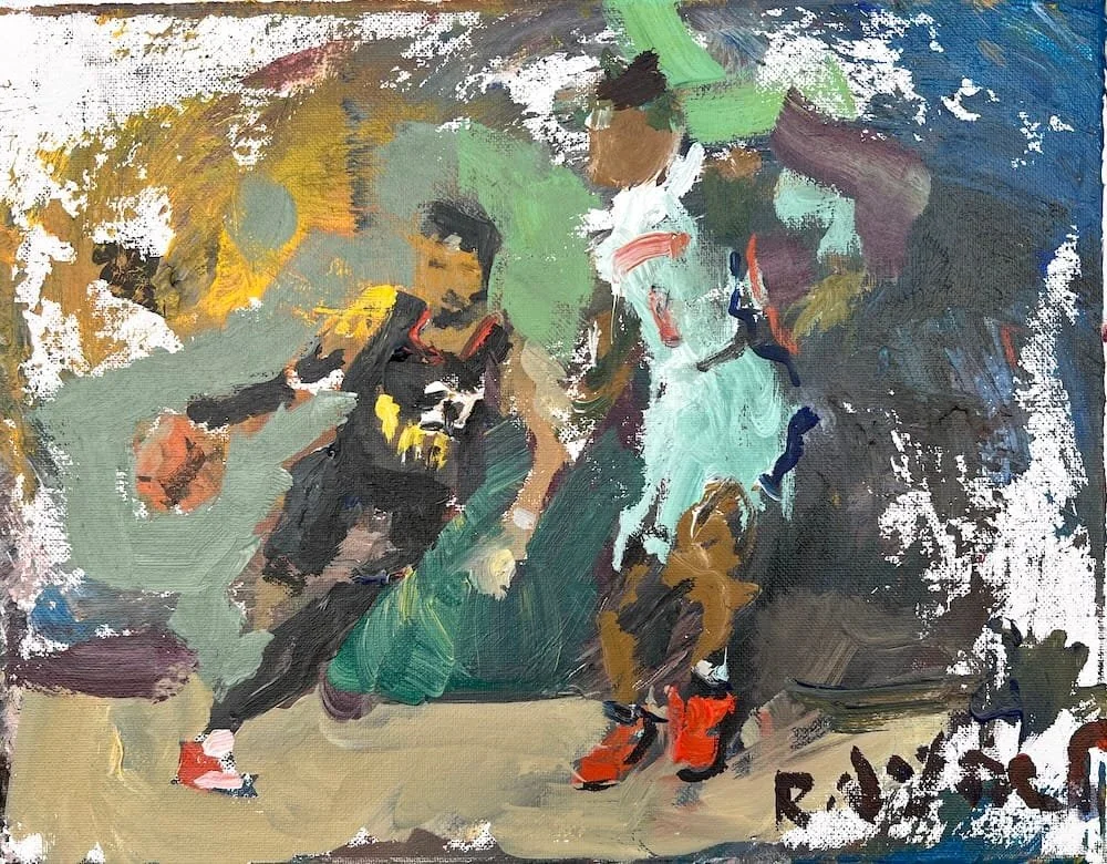 Jamal Murray art – Acrylic on Canvas - Denver Nuggets Painting