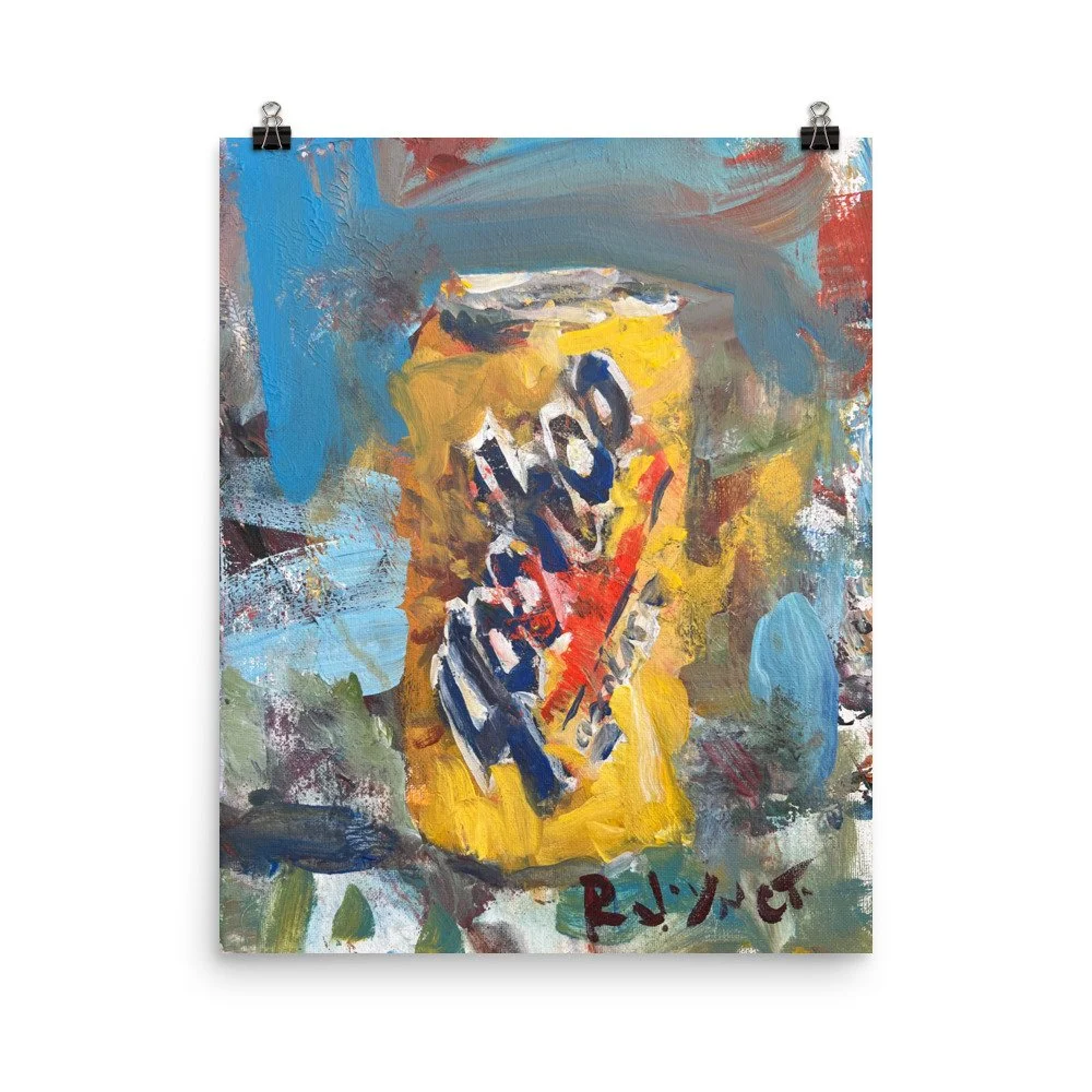 Yoo-hoo Print - Vintage Chocolate Drink Art hanging from clips