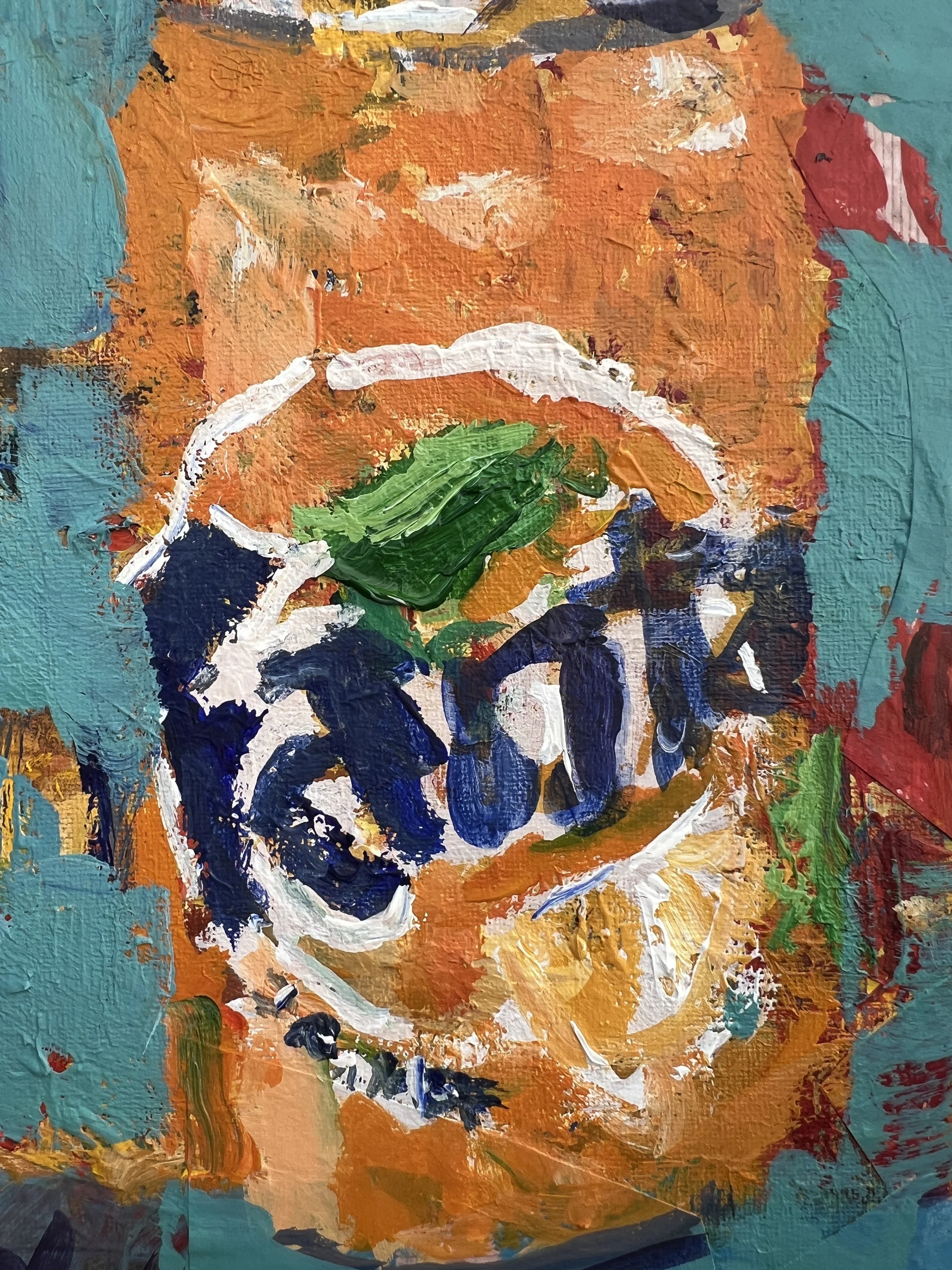 Pop open some creativity with this stunning original painting of a Fanta orange soda can - detail image 3
