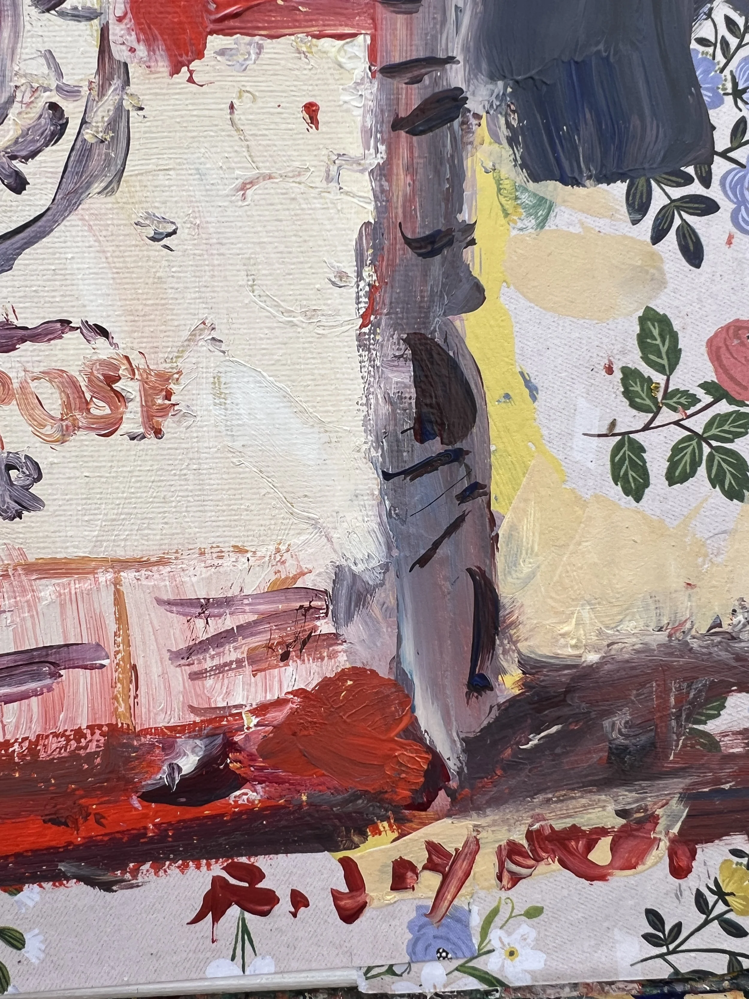 Texture detail of signature