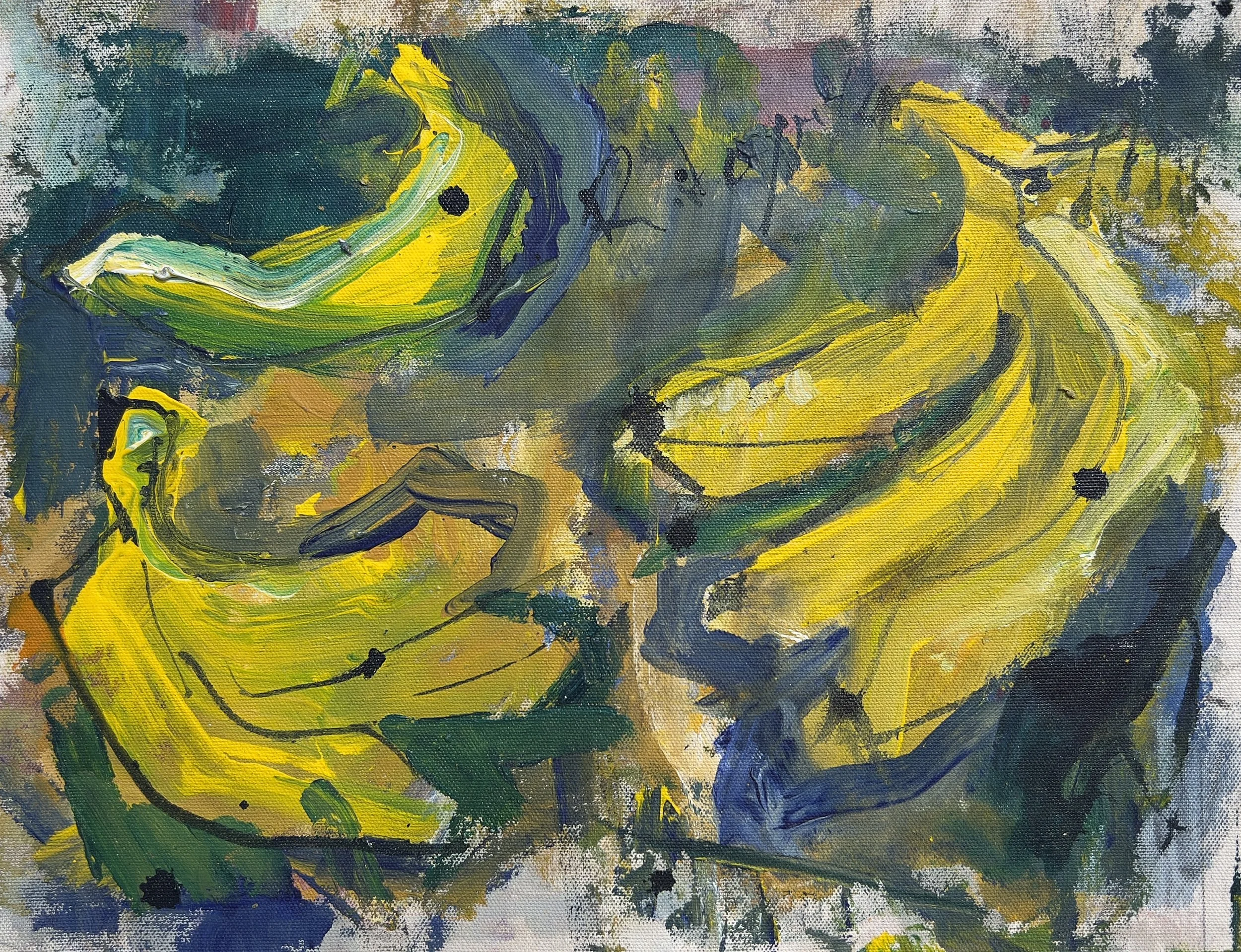Sometimes You Just Have to Flip It: A Mixed Media Banana Journey