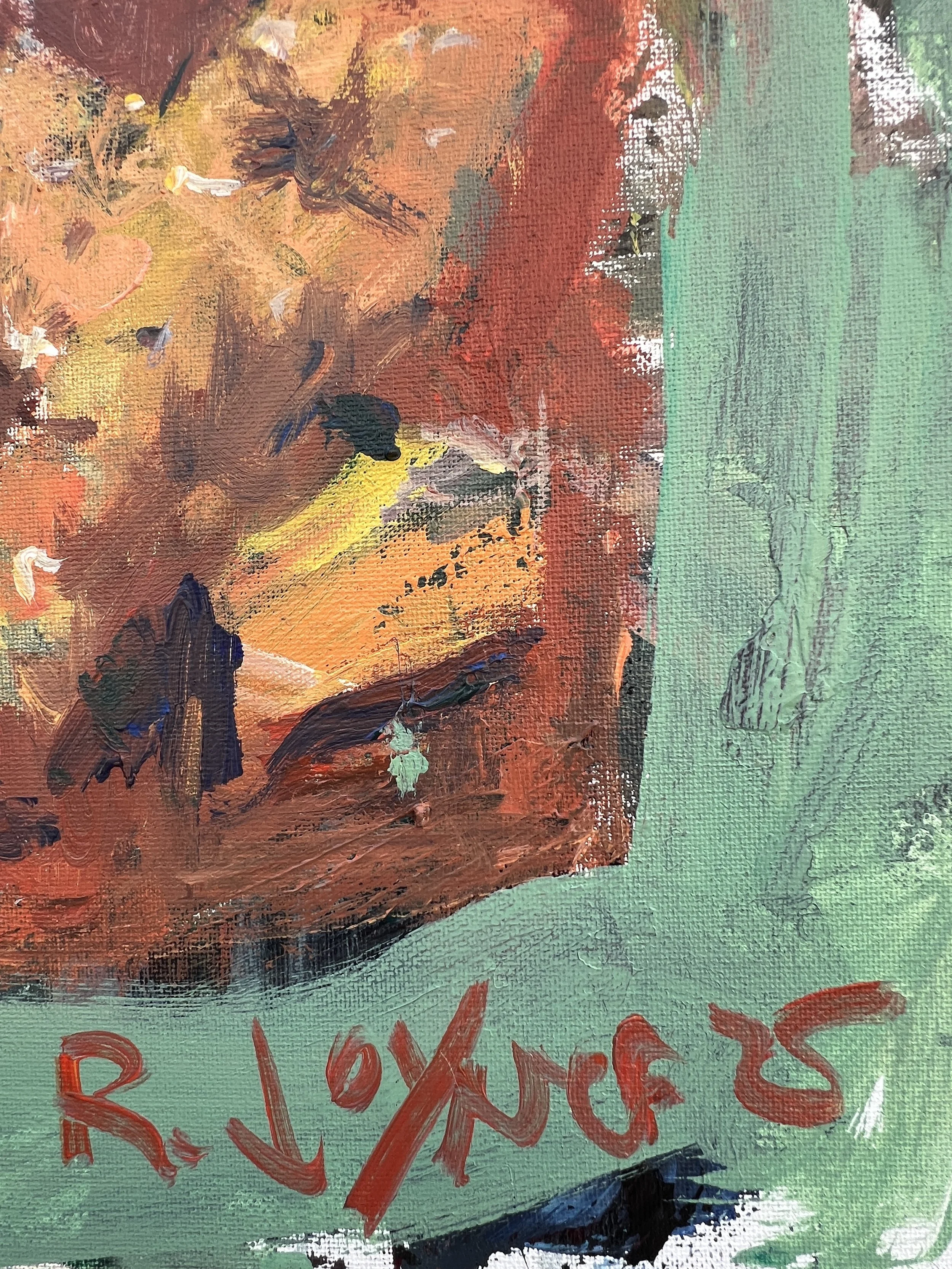 Detail view of signature