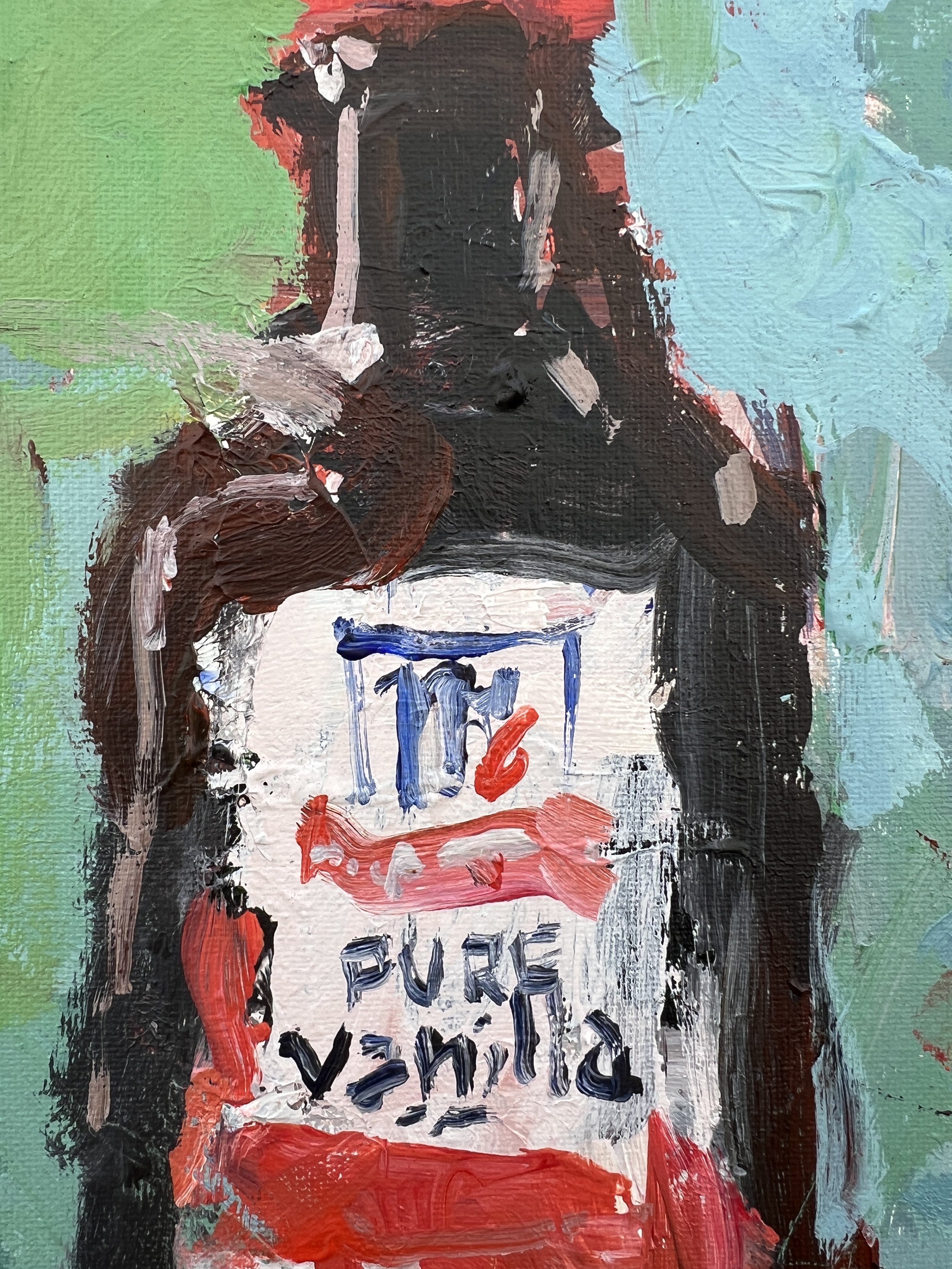 Detail view of label