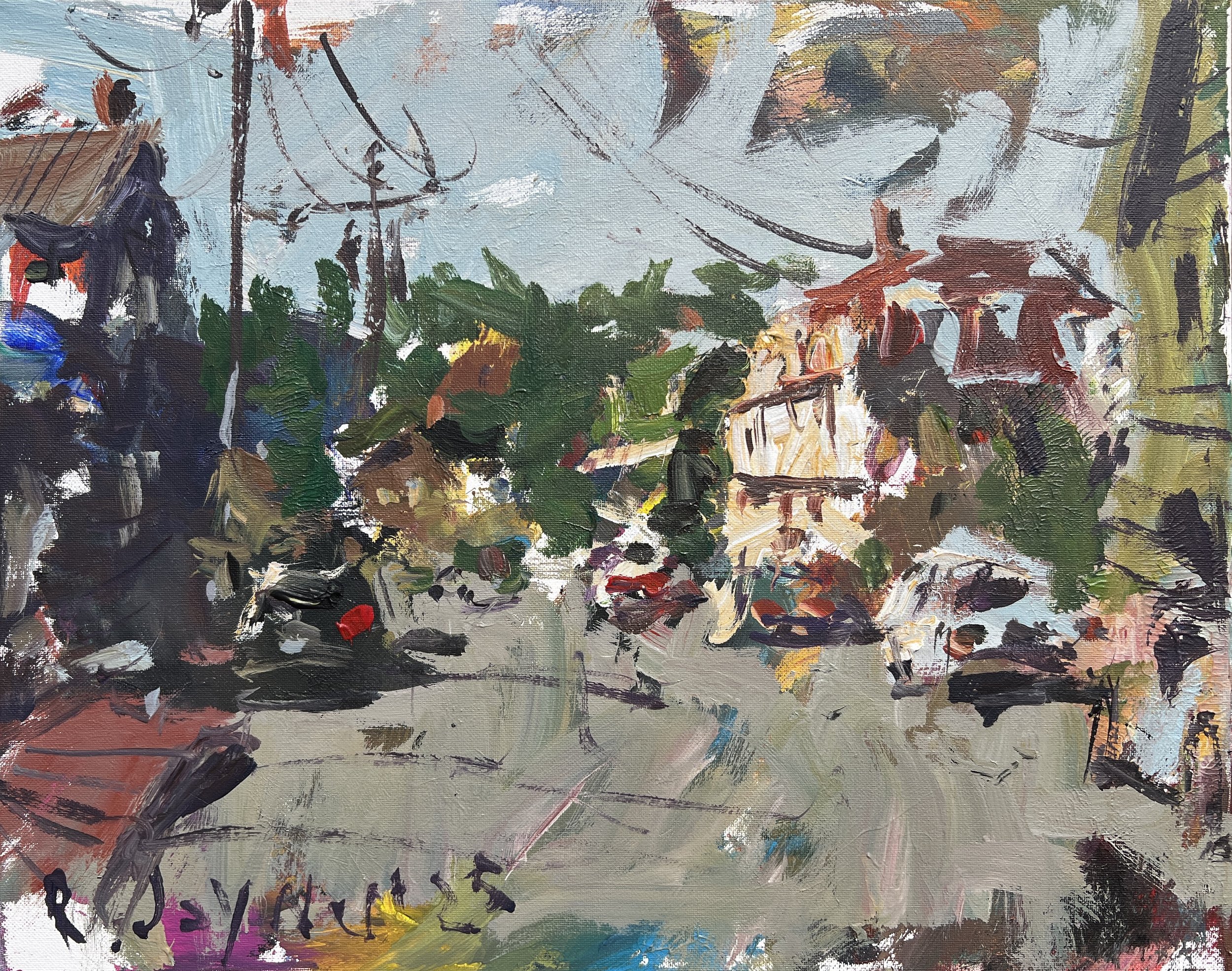 rban Escape Stonington Maine Acrylic Painting by Robert Joyner