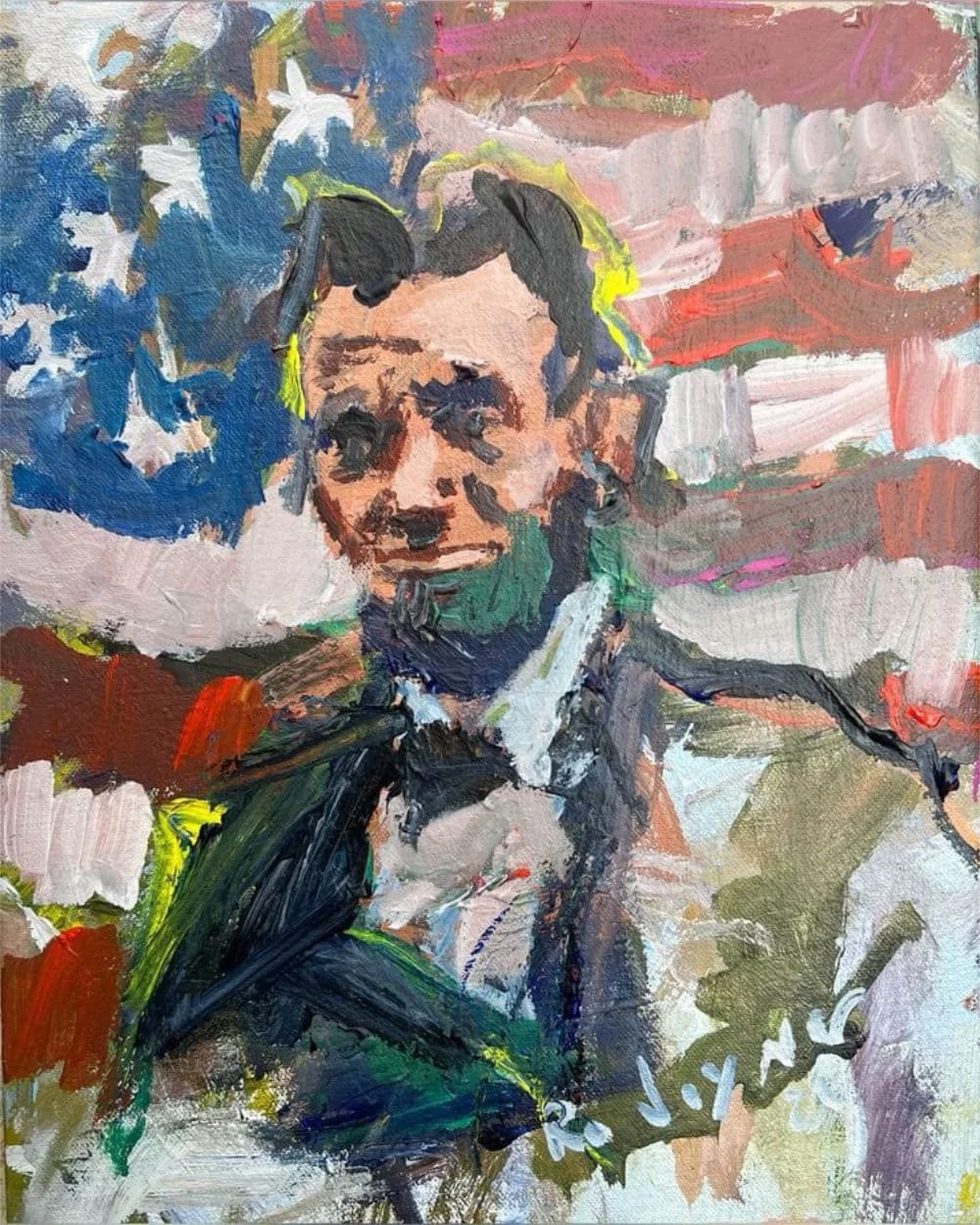 Expressive Abe Lincoln portrait by Robert Joyner