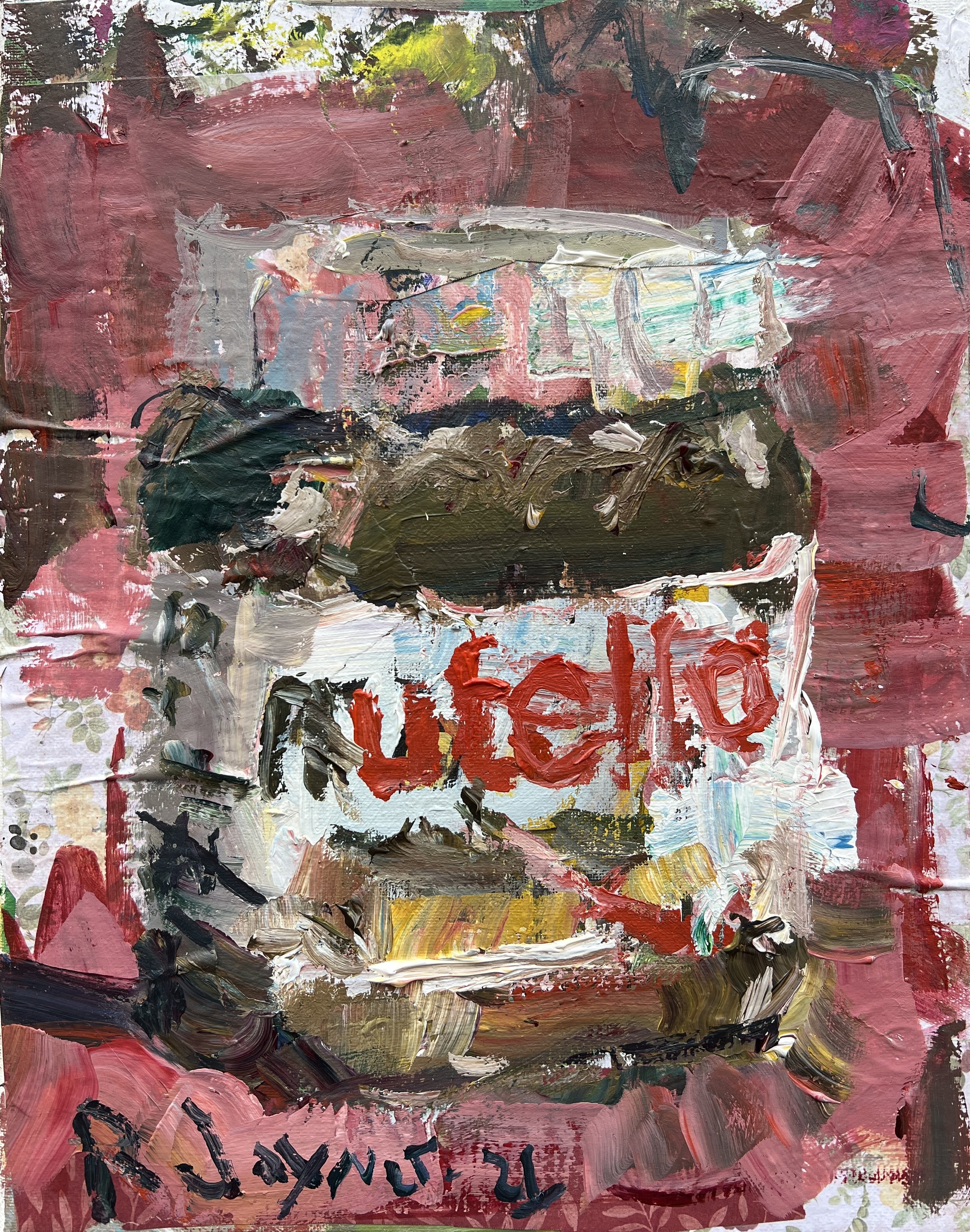 Awesome Nutella print, unique kitchen food artwork