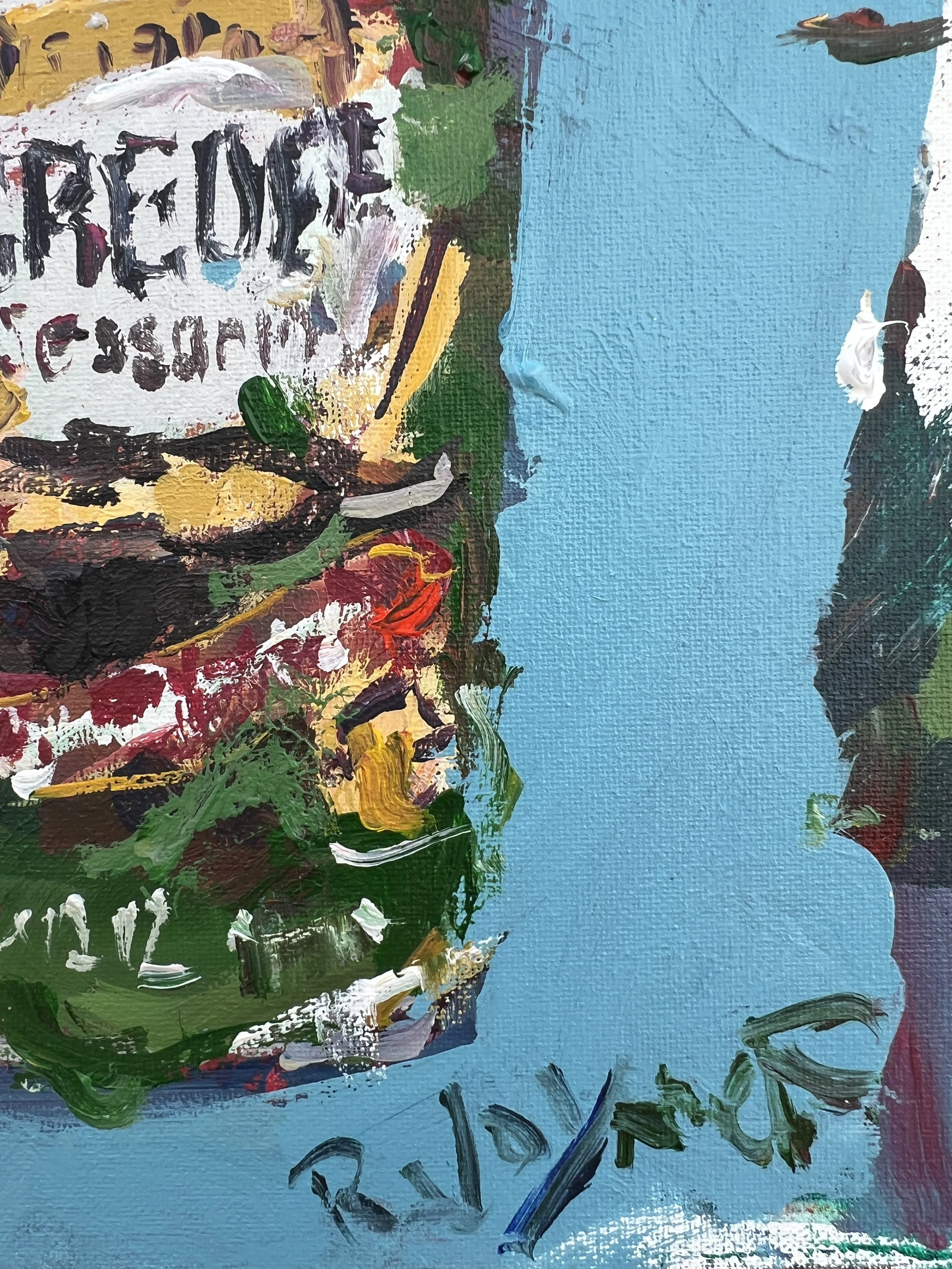 Bold, expressive painting featuring a container of Tony Chachere's Original Creole Seasoning close up 5