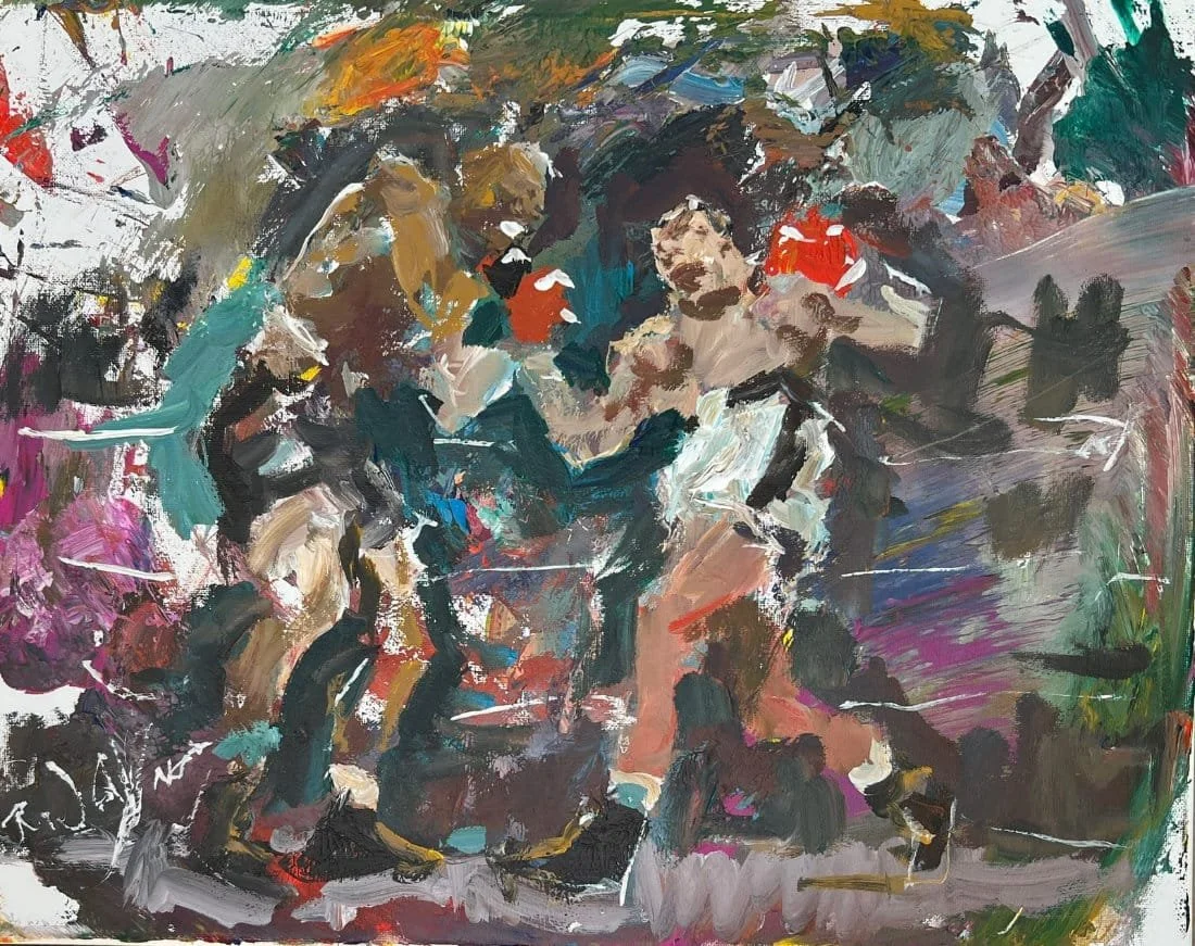 Expressive boxing art - Rocky Marciano