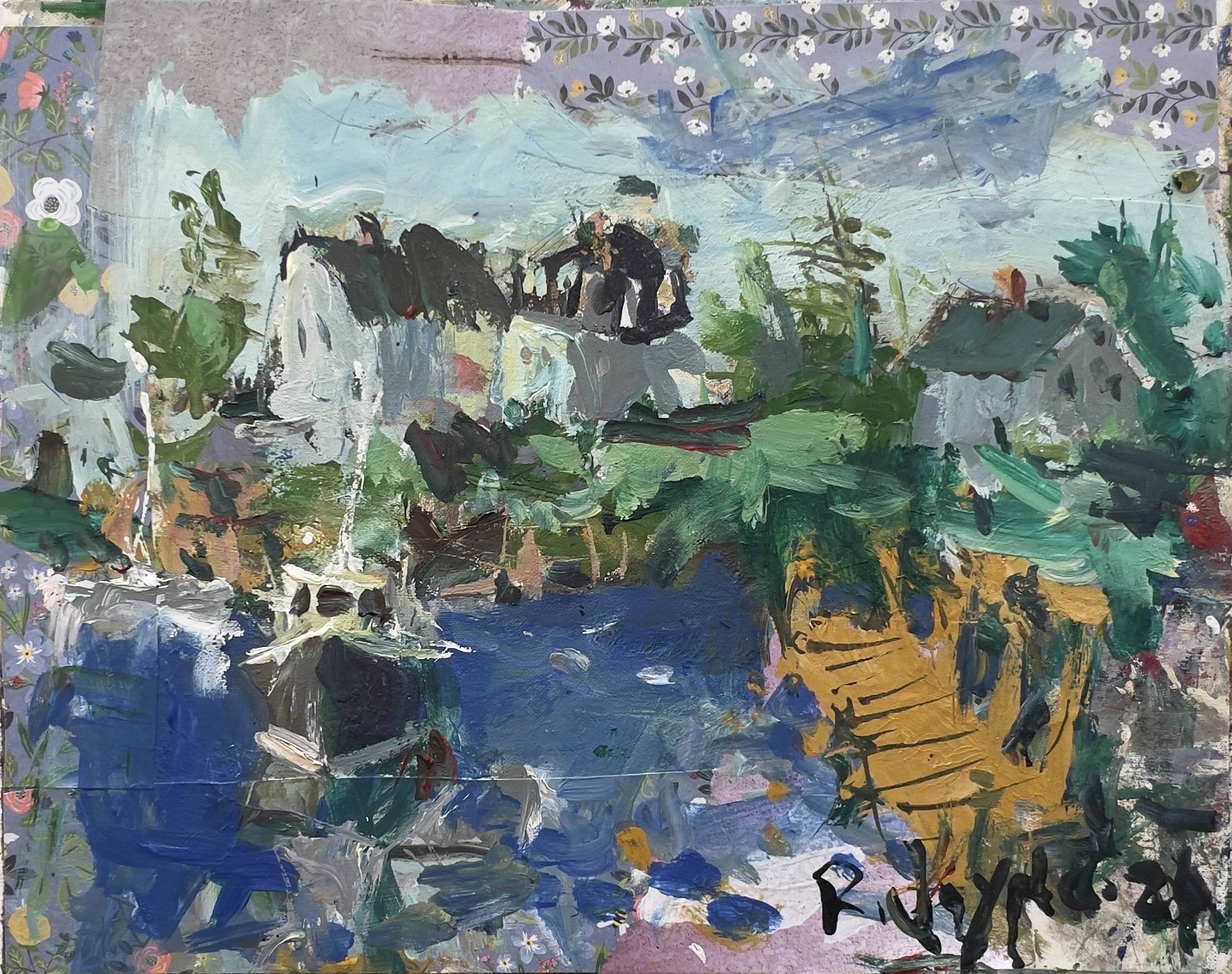 When the Composition Finally Clicks: A Mixed Media Journey
