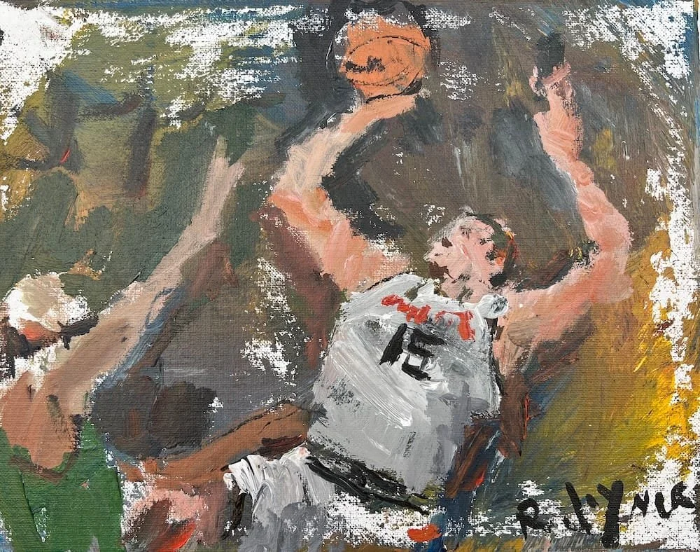 Denver Nuggets art - Nikola Jokić – Acrylic on Canvas