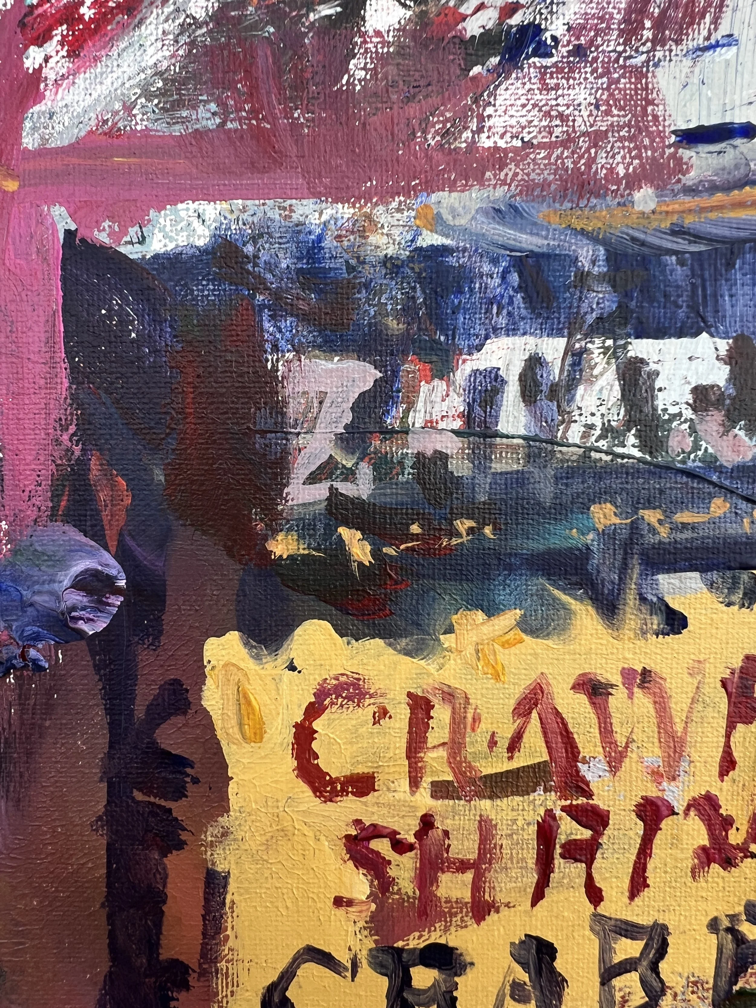 Bold, vibrant still life featuring a box of Zatarain's Crawfish, Shrimp & Crab Boil seasoning painting close up 1