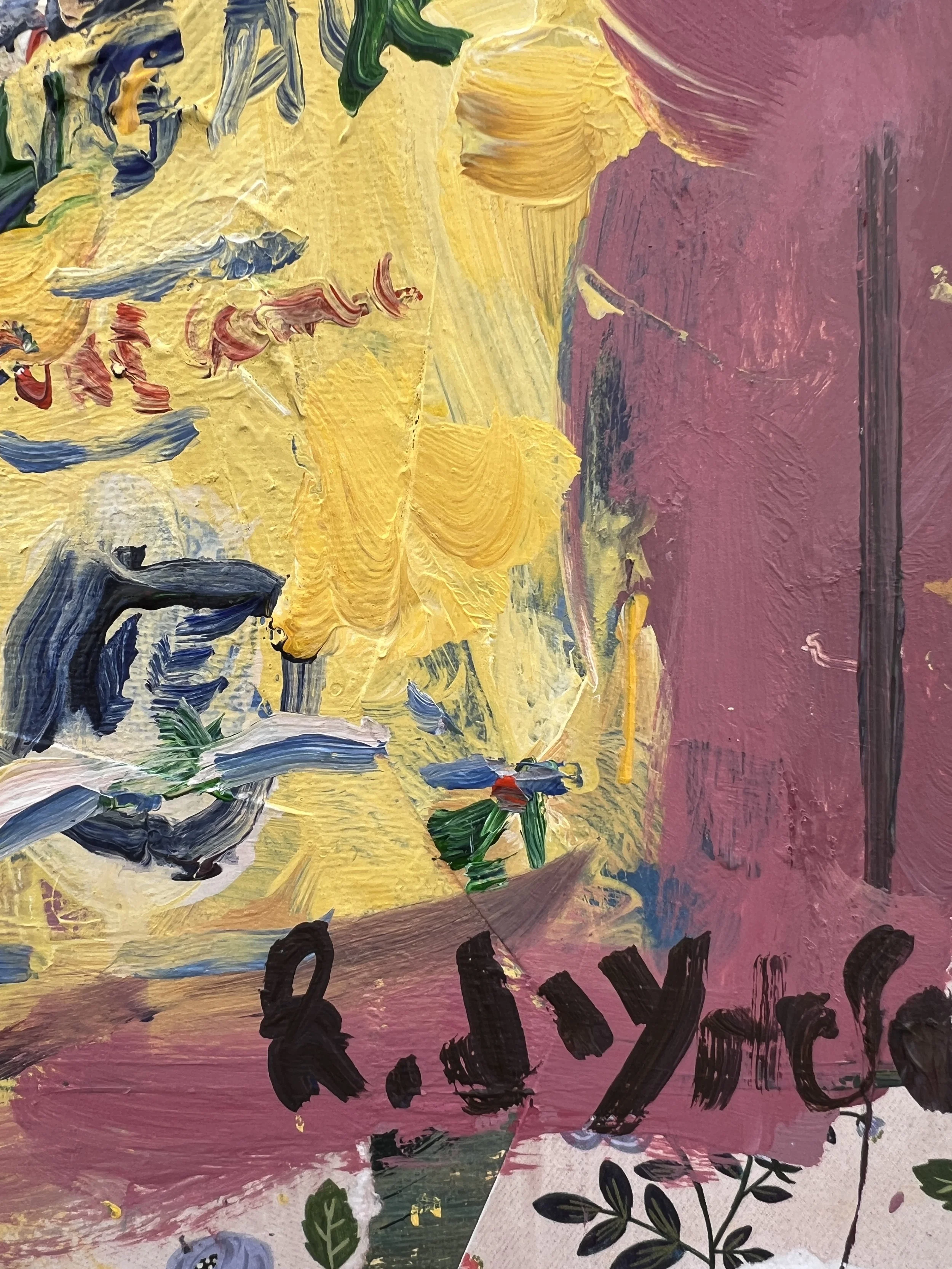 Detail view of Domino sugar yellow bag with blue script lettering