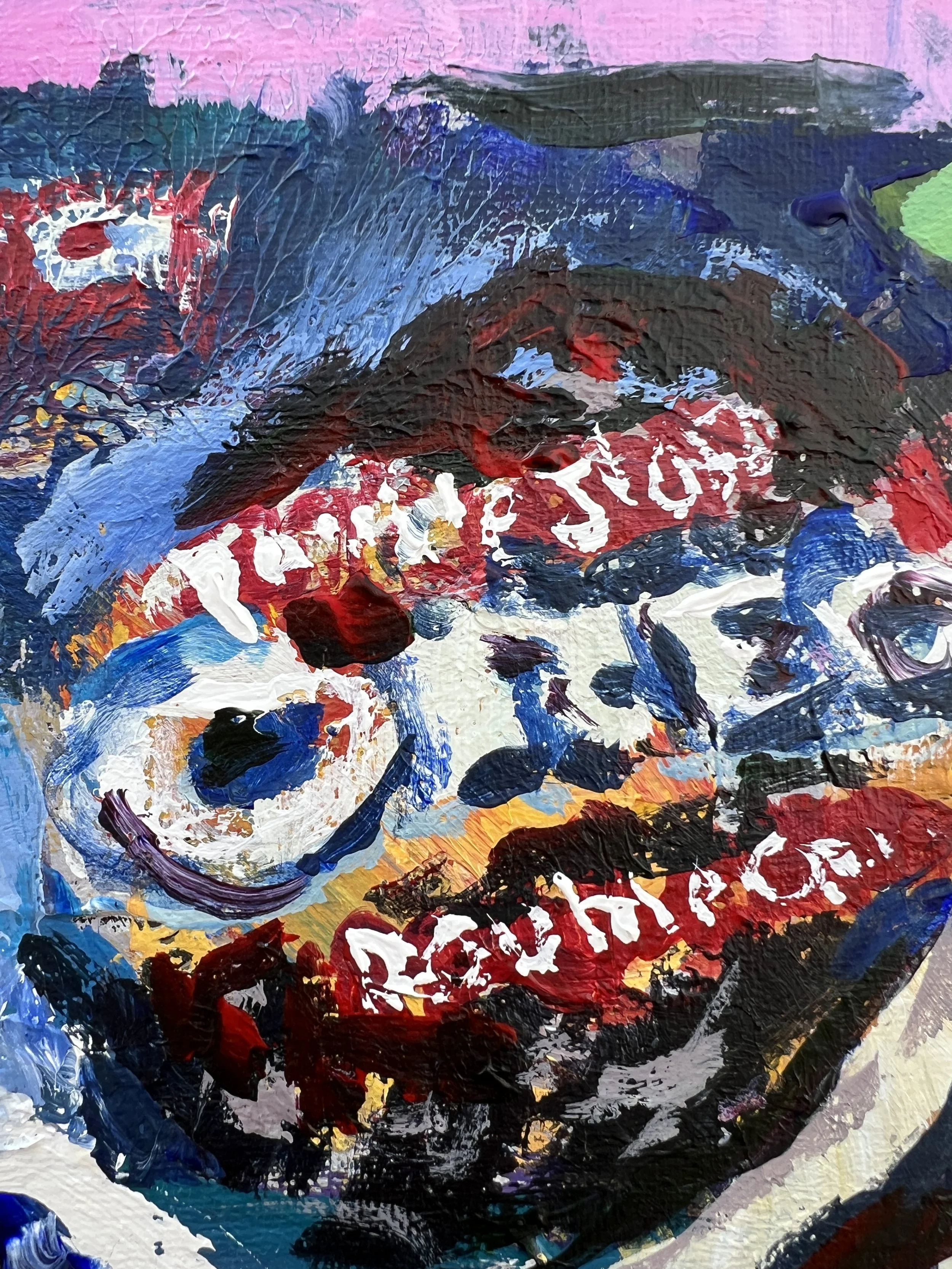 Bag of double stuffed oreos painting close up 2