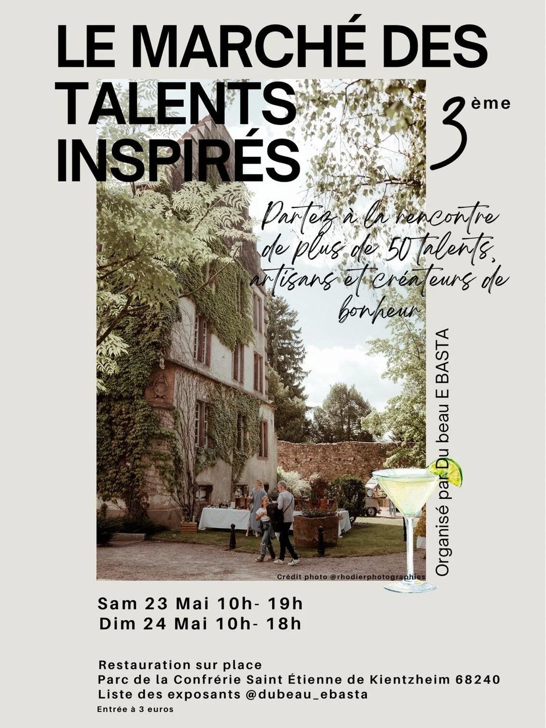 Nos prestataires ont du talent, et ce week end, c'est le le@marche-des-talents-inspires organis&eacute; par notre Julie du @dubeau_ebasta.

Ce salon, qui est d&eacute;j&agrave; &agrave; sa 3&egrave;me &eacute;dition, est un savant m&eacute;lange de b