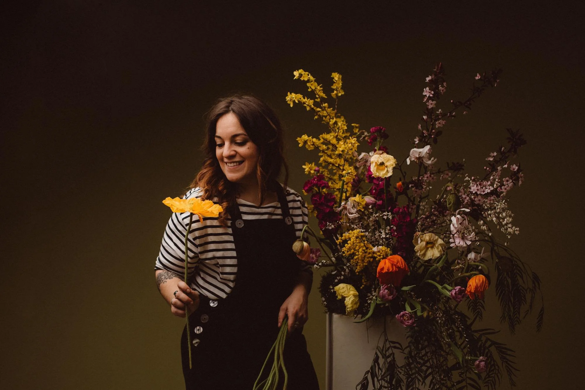 Julie, fleuriste de mariage en Alsace, atelier julie Bihler