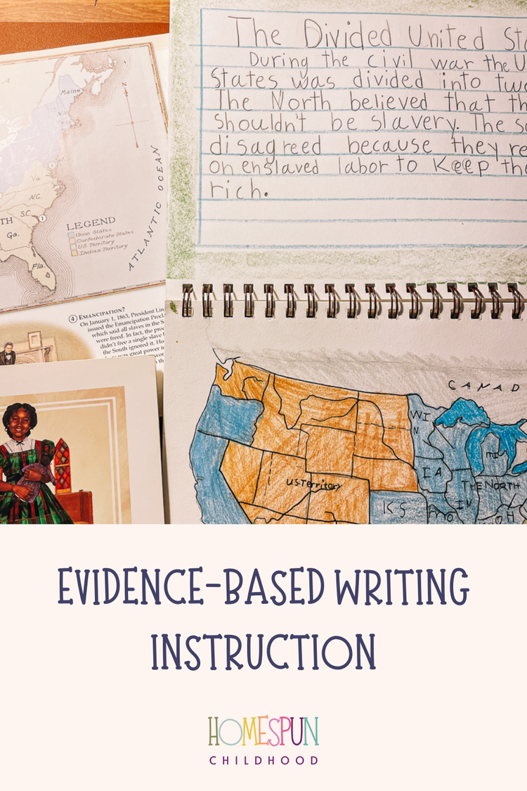 Evidence-Based Writing Instruction — Homespun Childhood