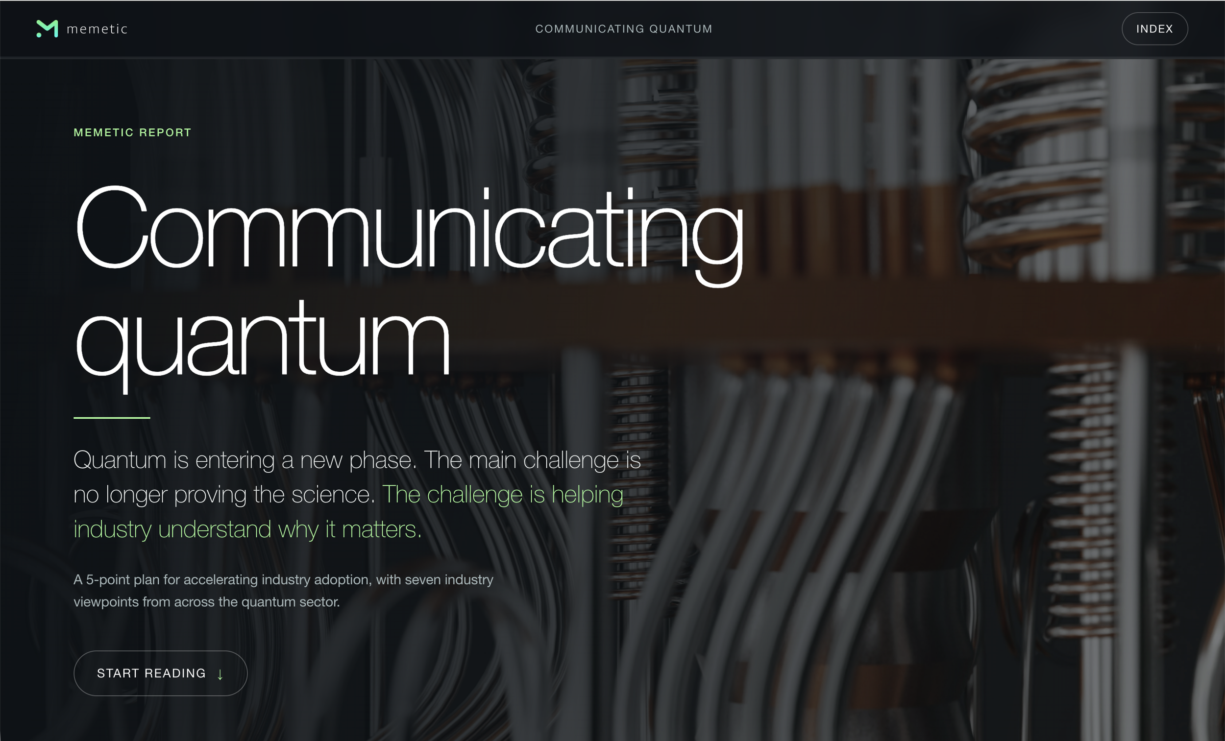 New report: Communicating Quantum &nbsp;