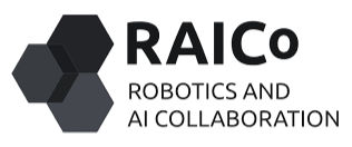 RAICO Robotics and AI Collaboration logo with hexagon graphics