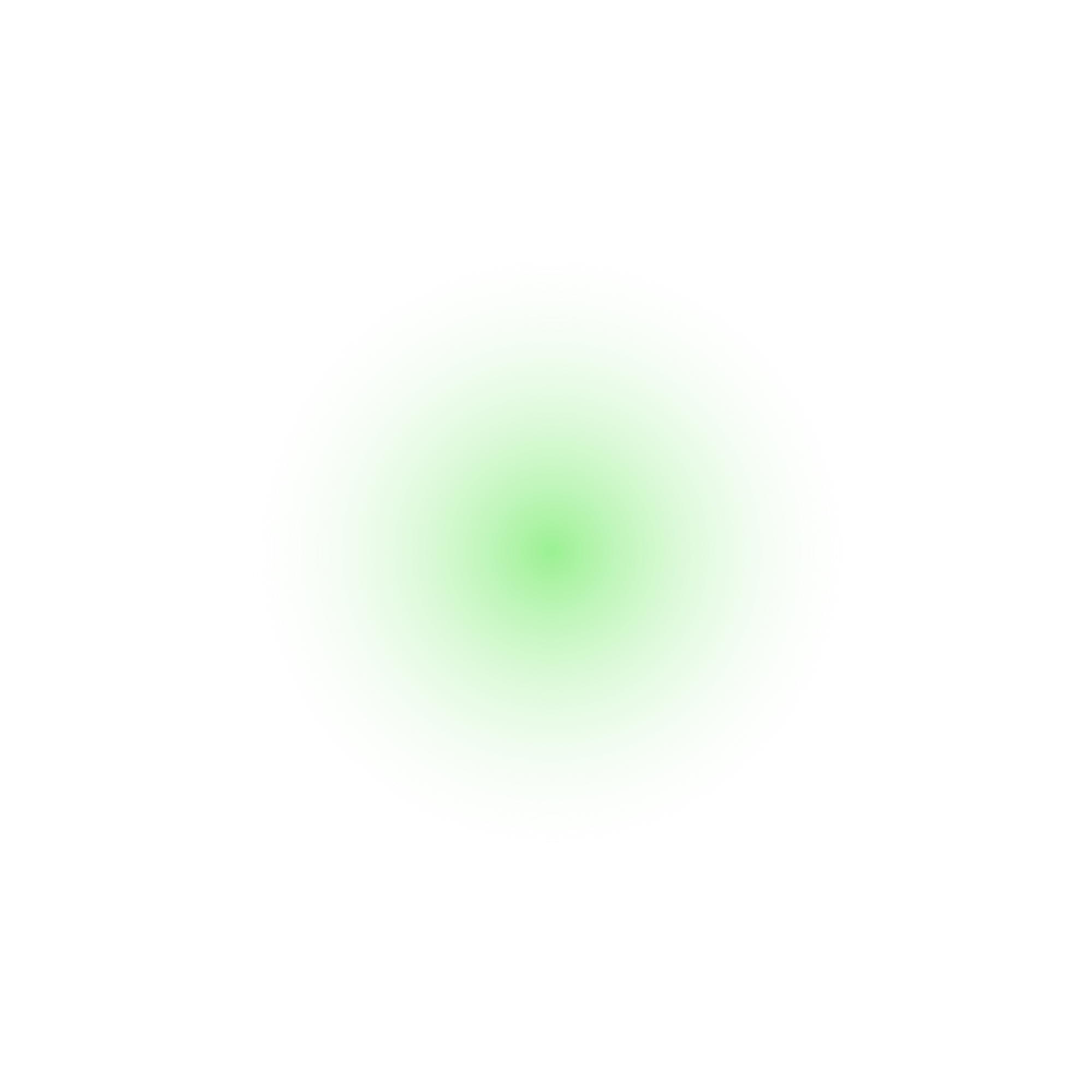A round, greenish-white object, possibly a glowing ball or orb, with a soft gradient and shadow on black background.